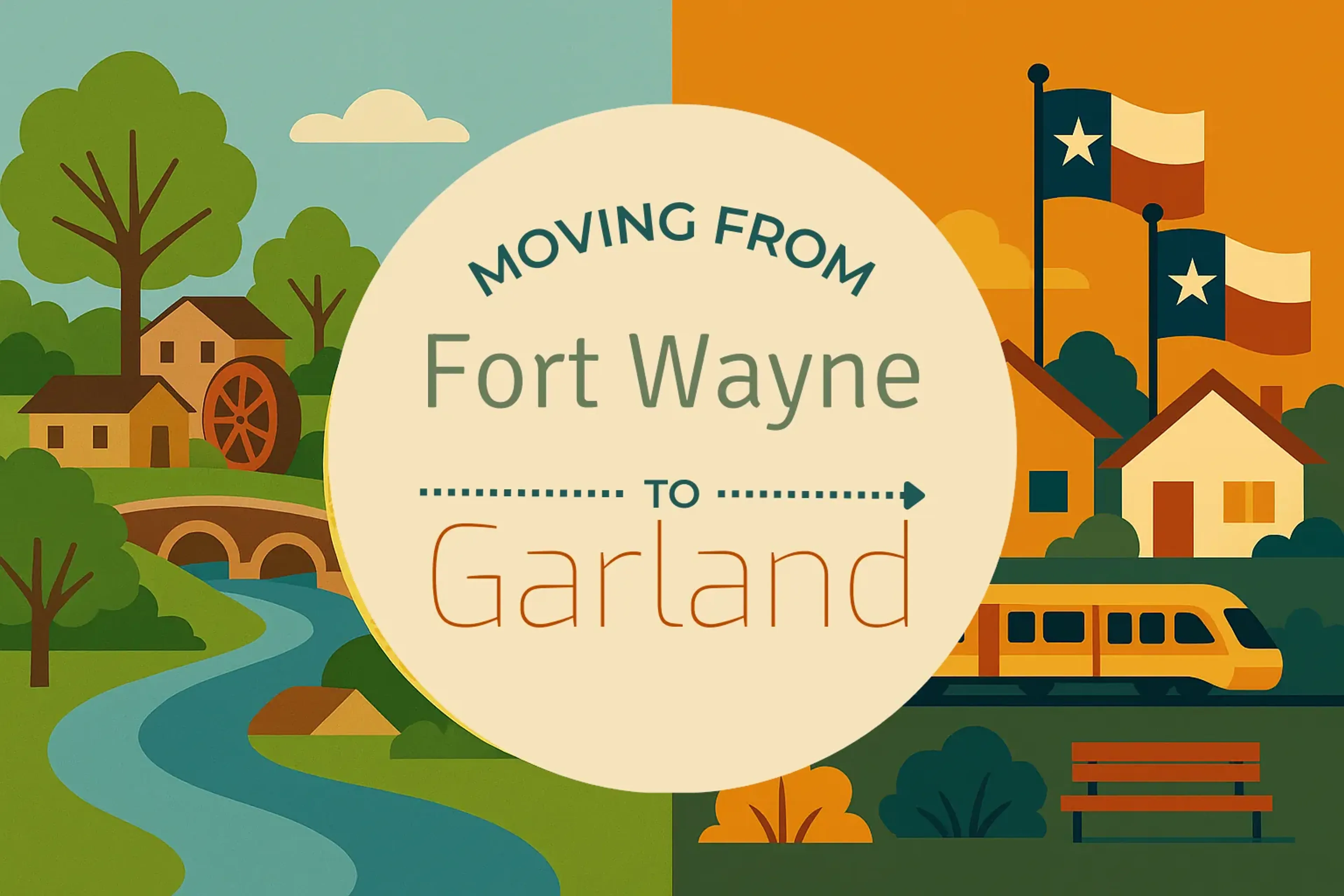 Side-by-side comparison of Fort Wayne to Garland moving companies