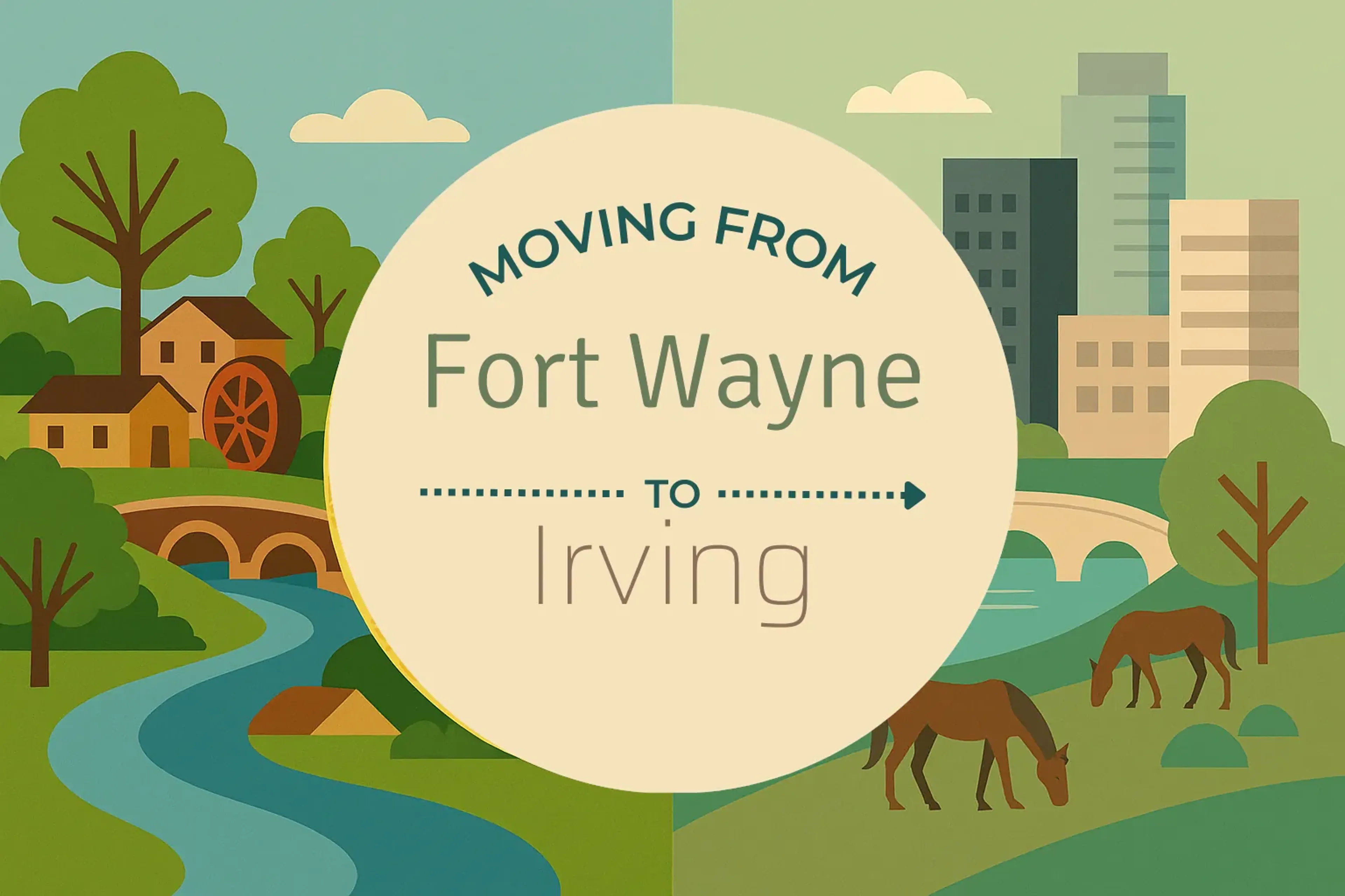 Side-by-side comparison of Fort Wayne to Irving moving companies