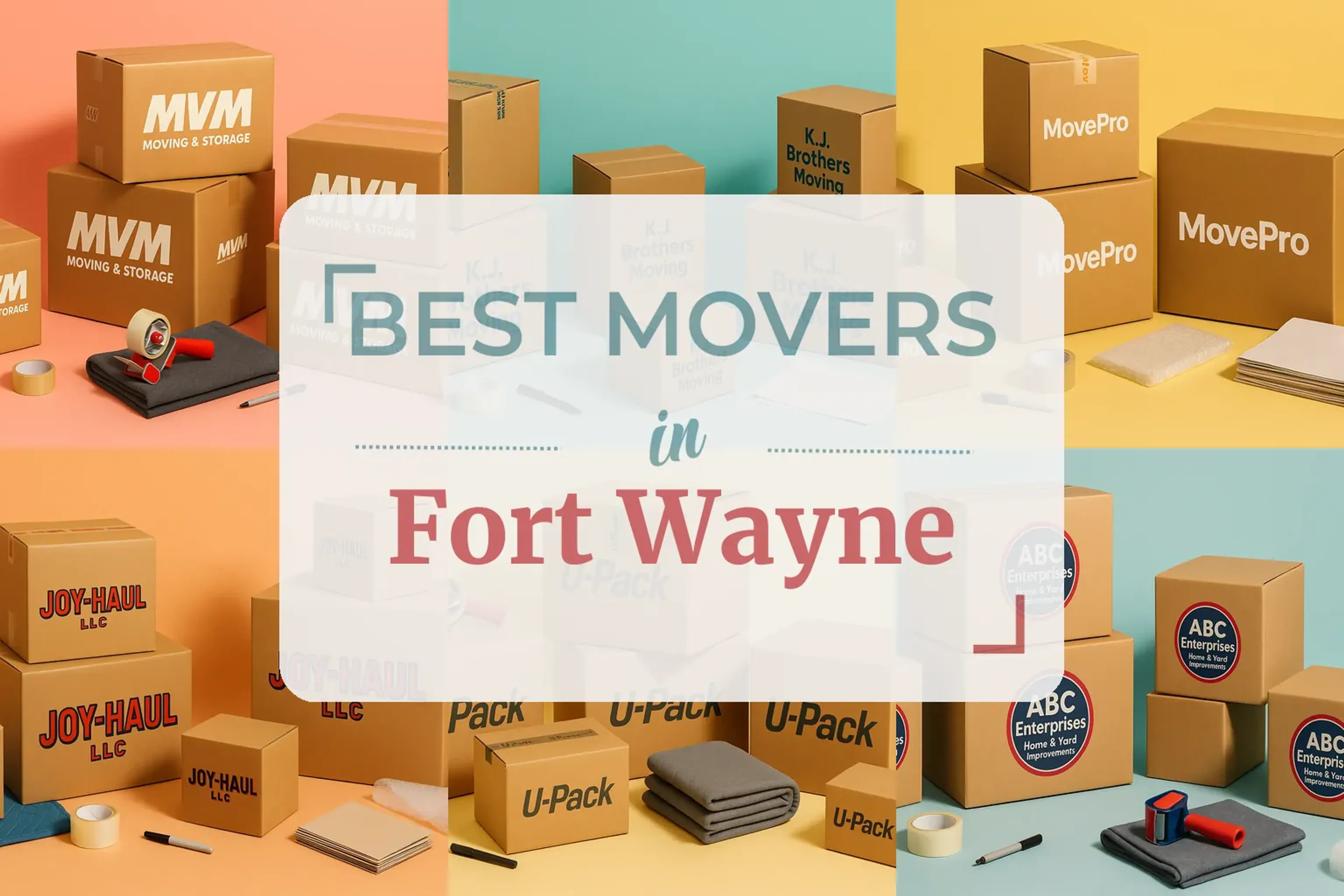 Side-by-side comparison of Fort Wayne moving companies