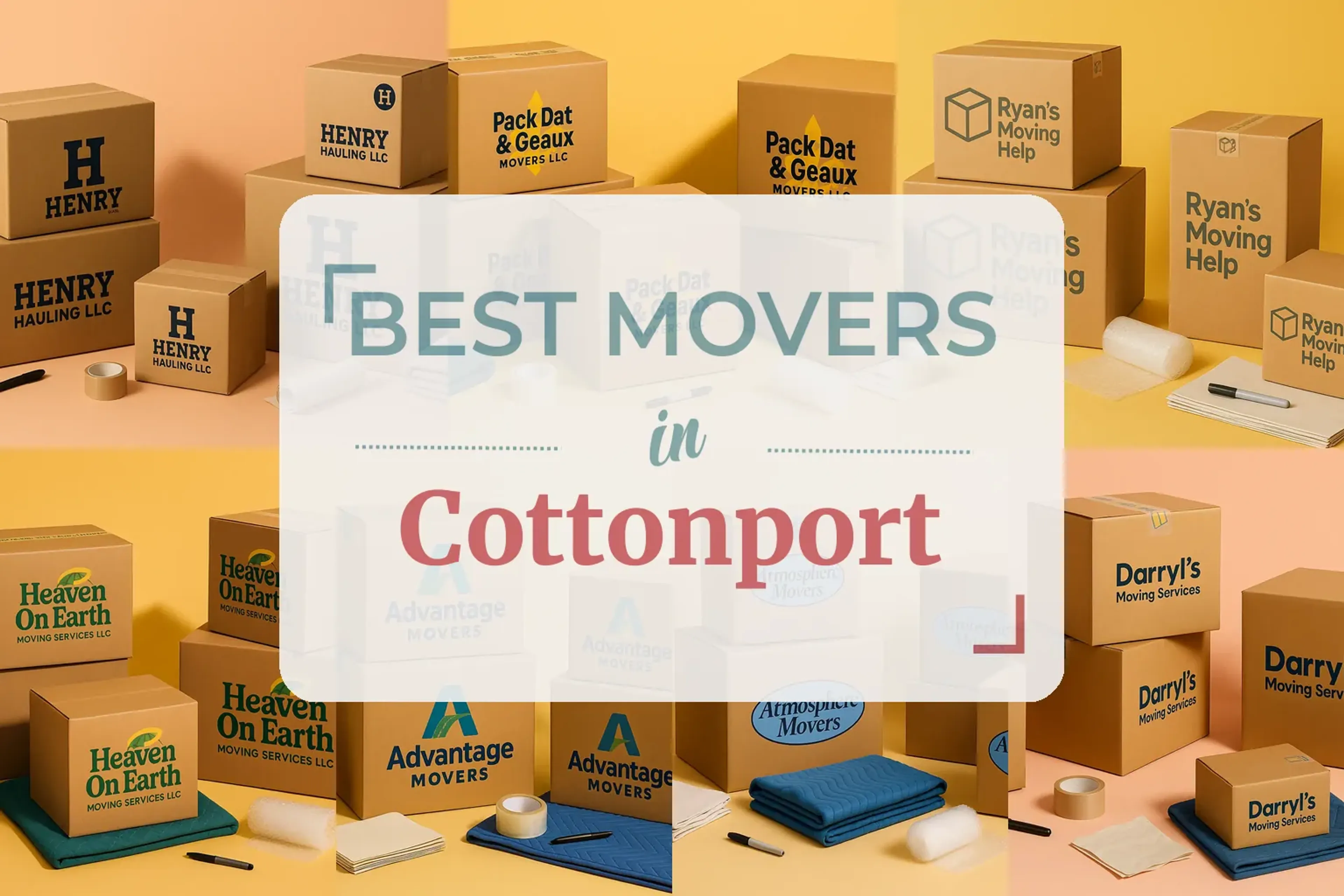 Side-by-side comparison of Cottonport moving companies
