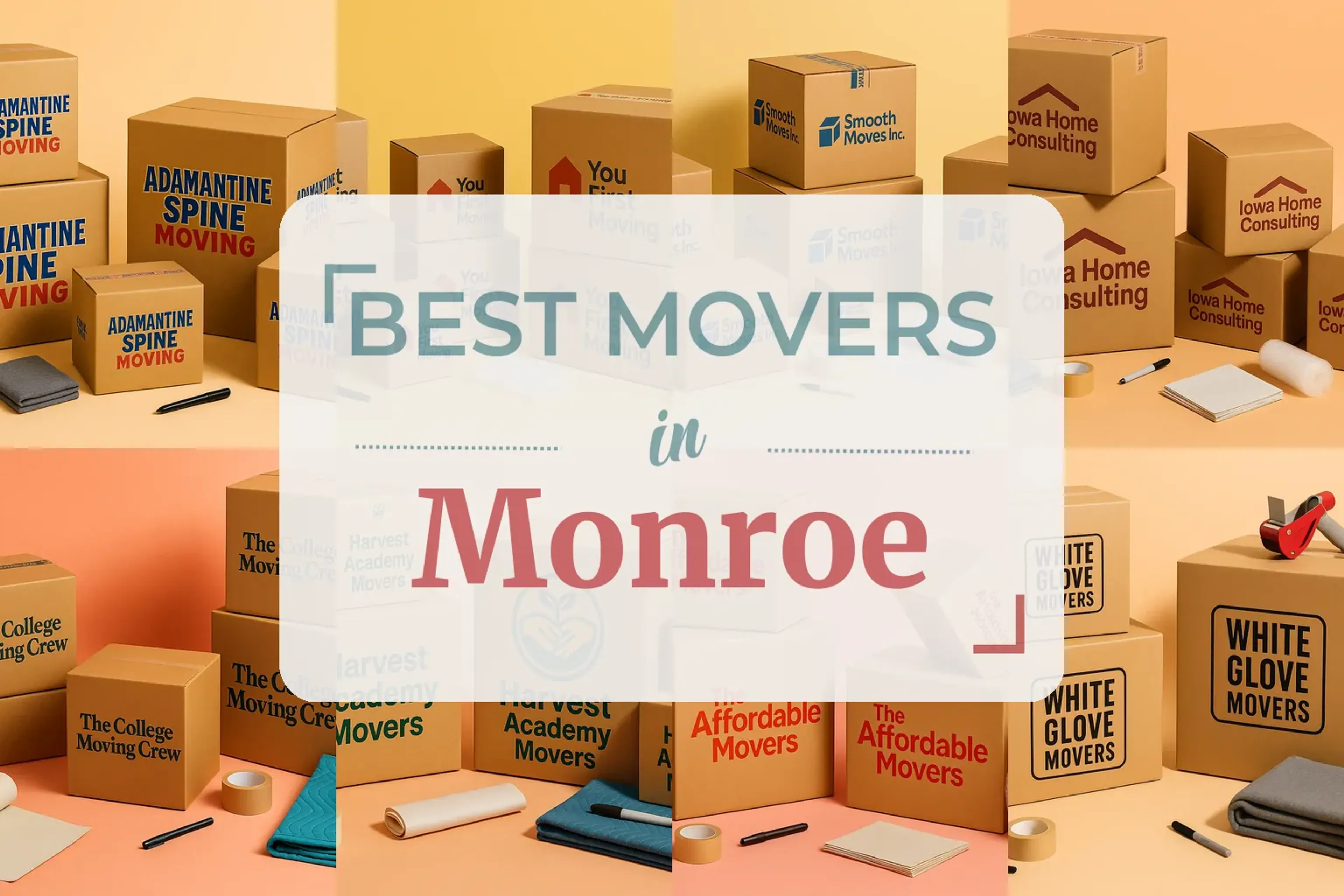 Side-by-side comparison of Monroe moving companies