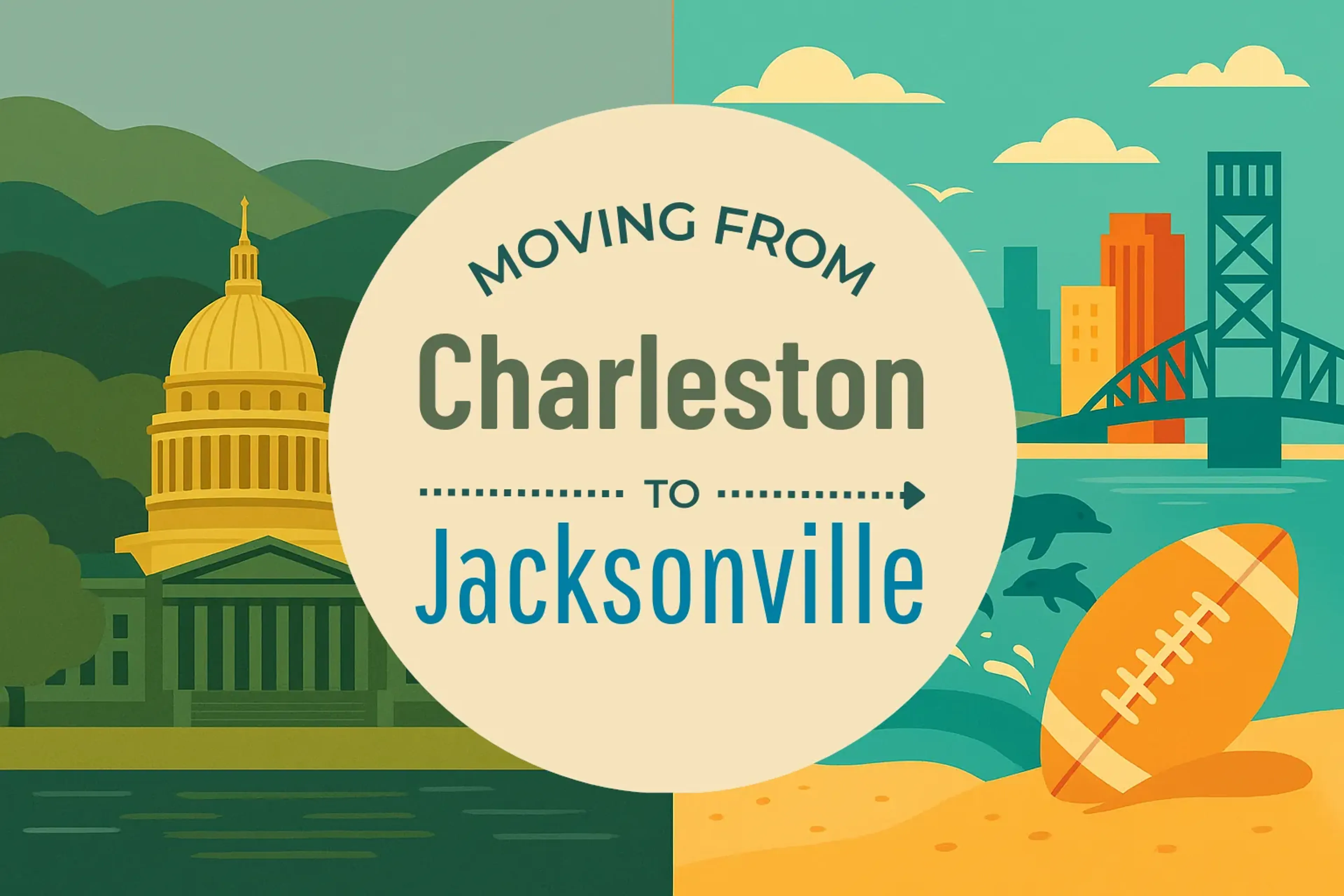 Side-by-side comparison of Charleston to Jacksonville moving companies