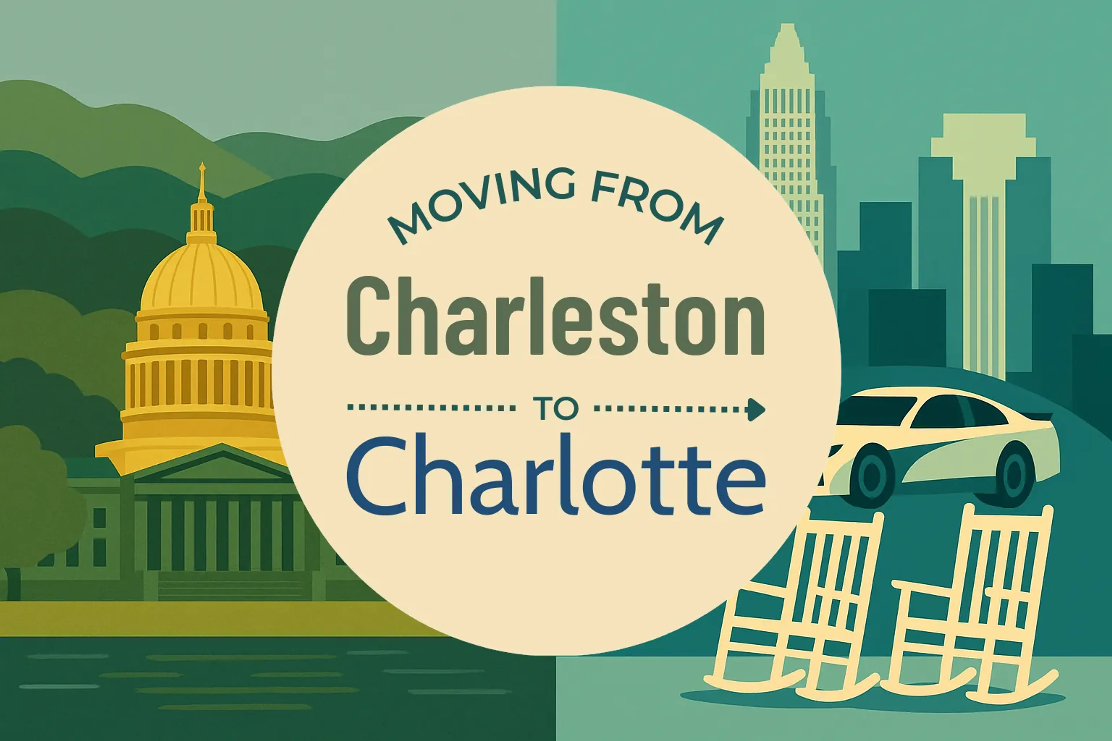 Side-by-side comparison of Charleston to Charlotte moving companies