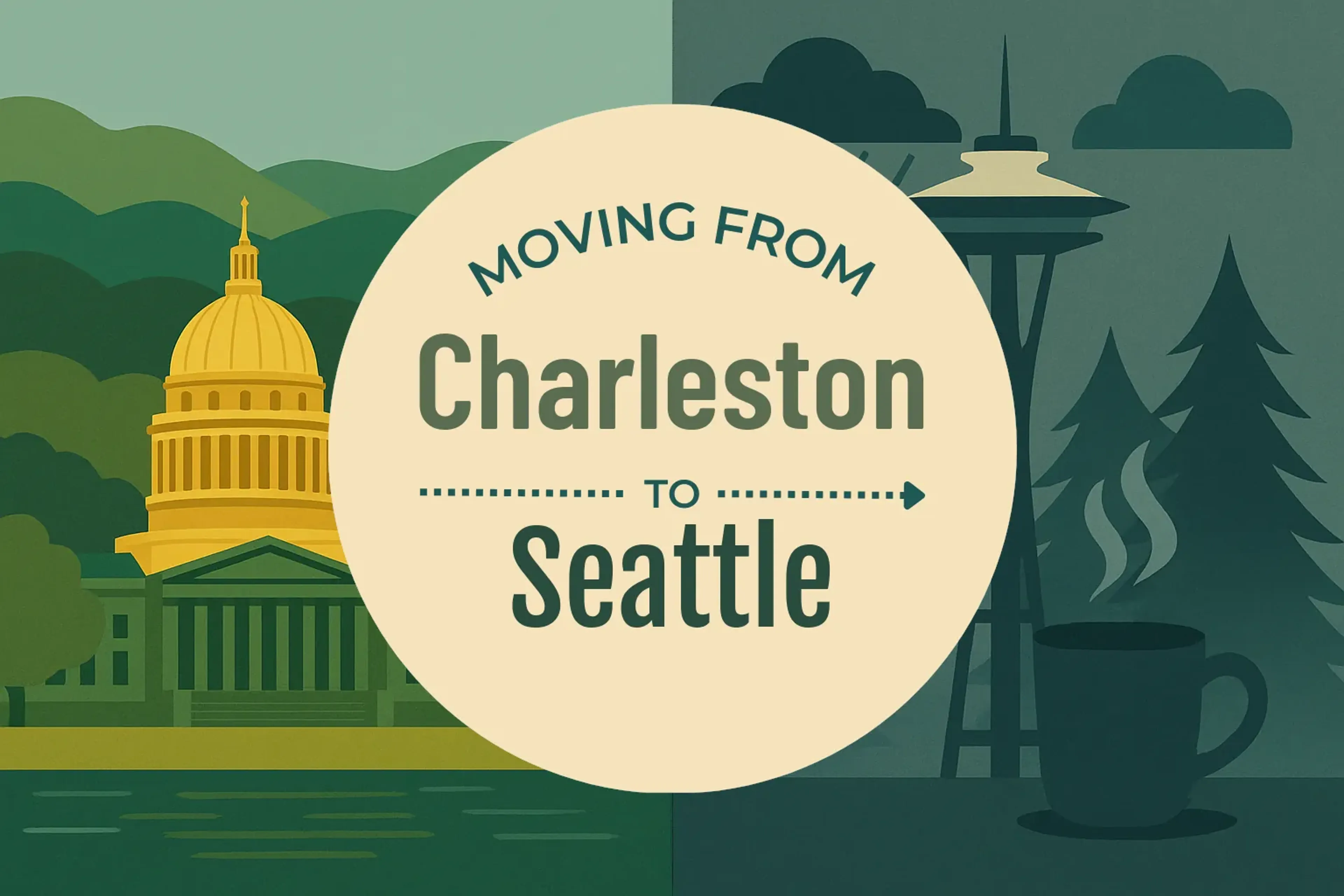 Side-by-side comparison of Charleston to Seattle moving companies