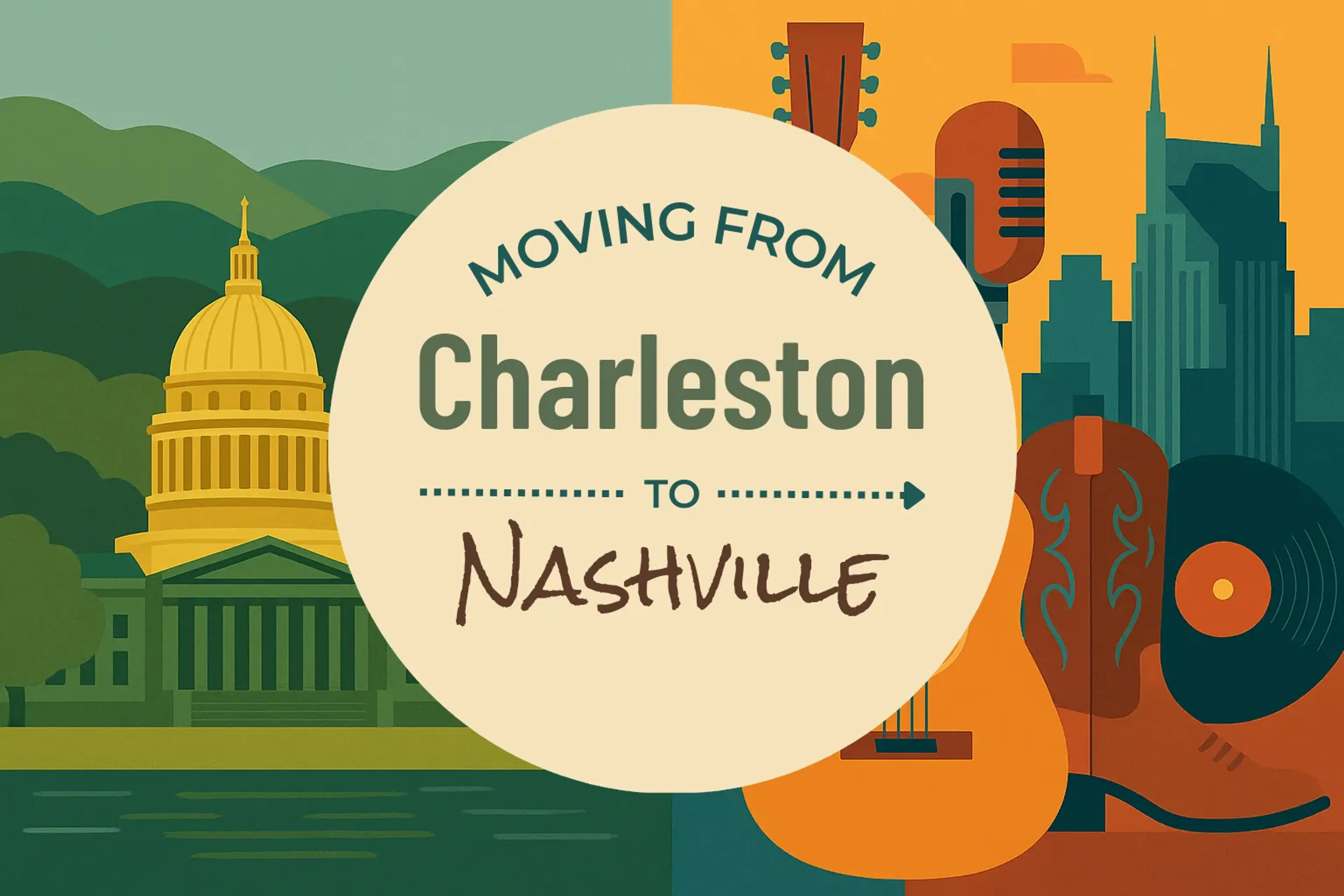 Side-by-side comparison of Charleston to Nashville moving companies