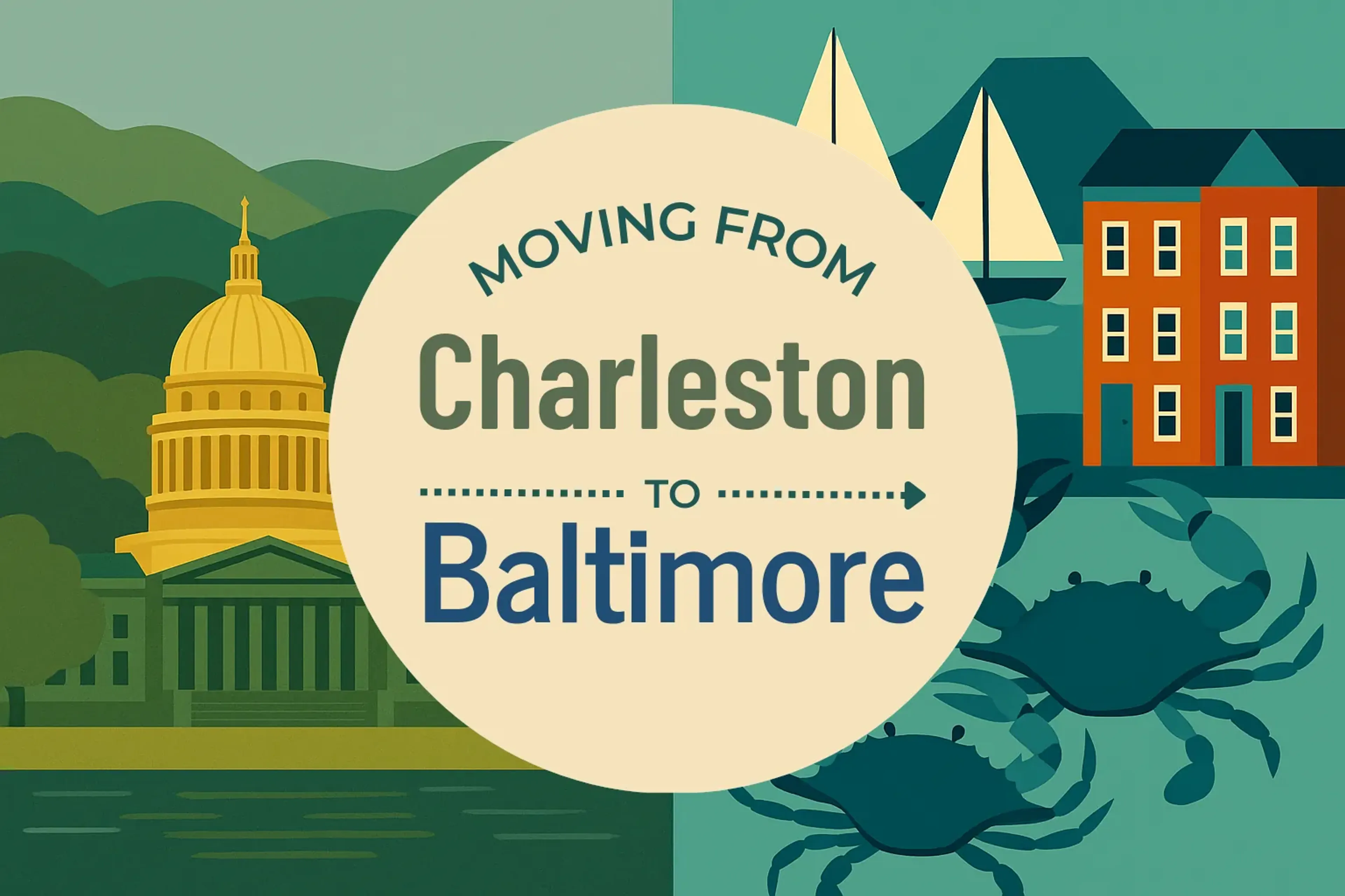 Side-by-side comparison of Charleston to Baltimore moving companies