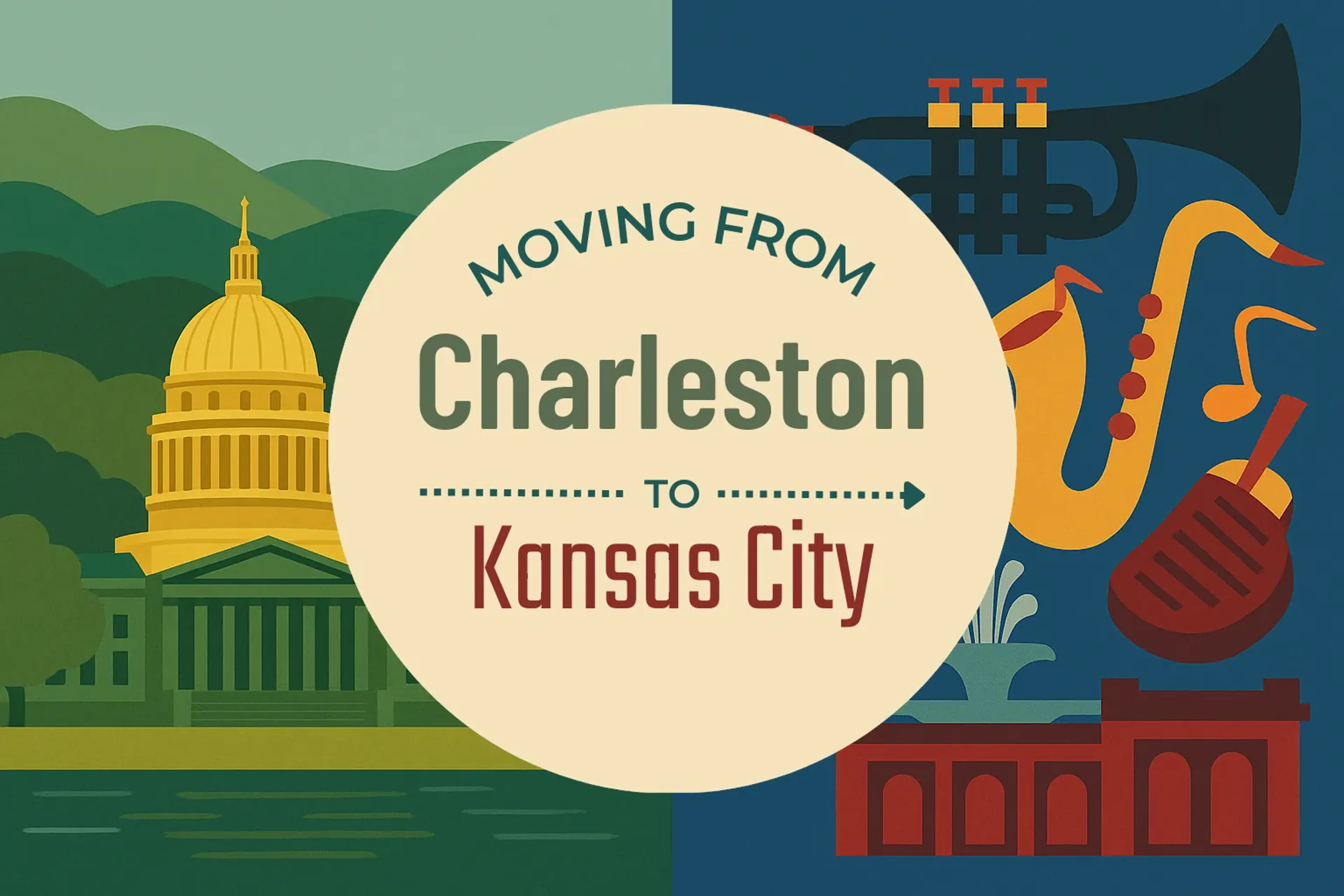 Side-by-side comparison of Charleston to Kansas City moving companies