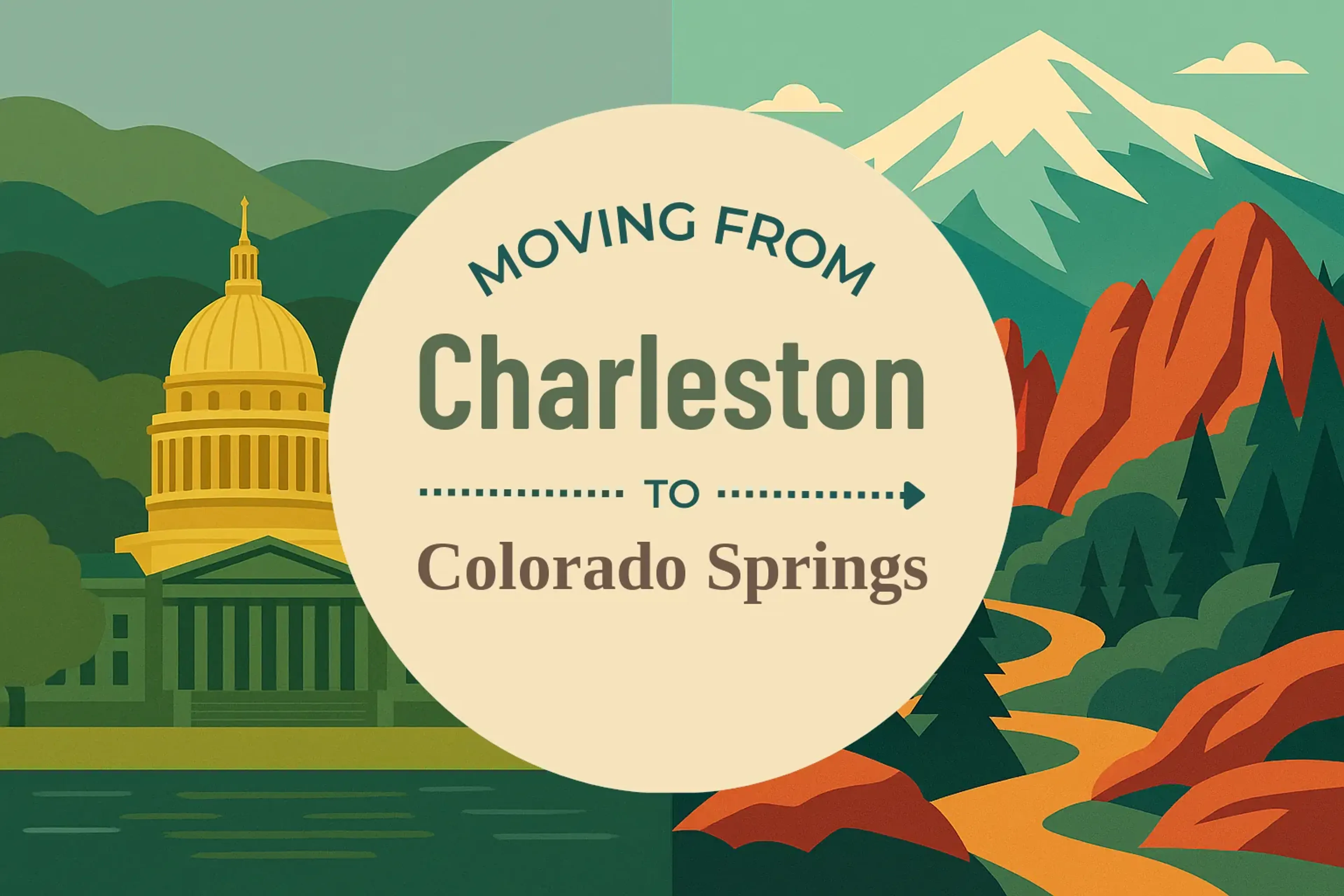 Side-by-side comparison of Charleston to Colorado Springs moving companies