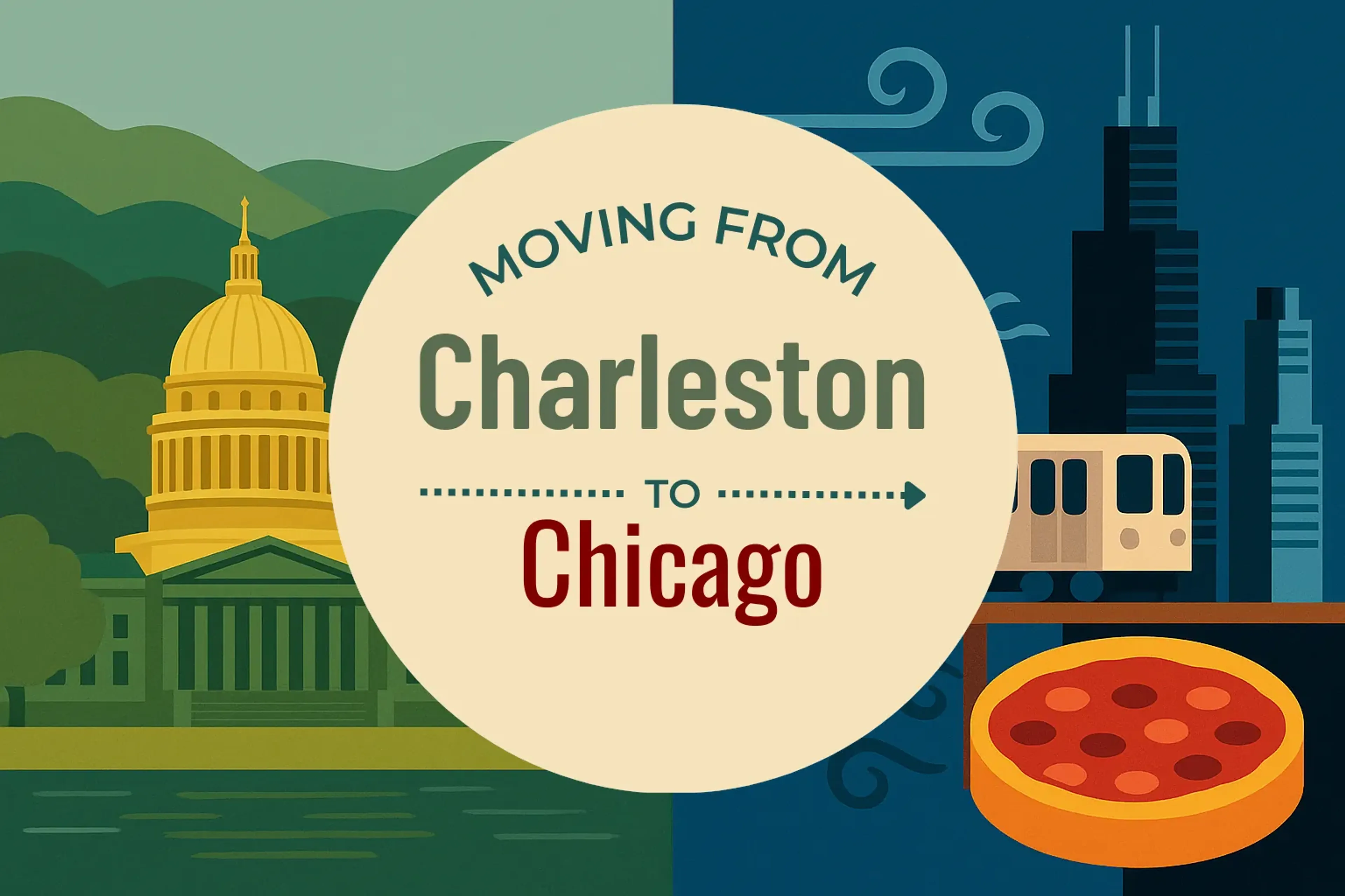 Side-by-side comparison of Charleston to Chicago moving companies