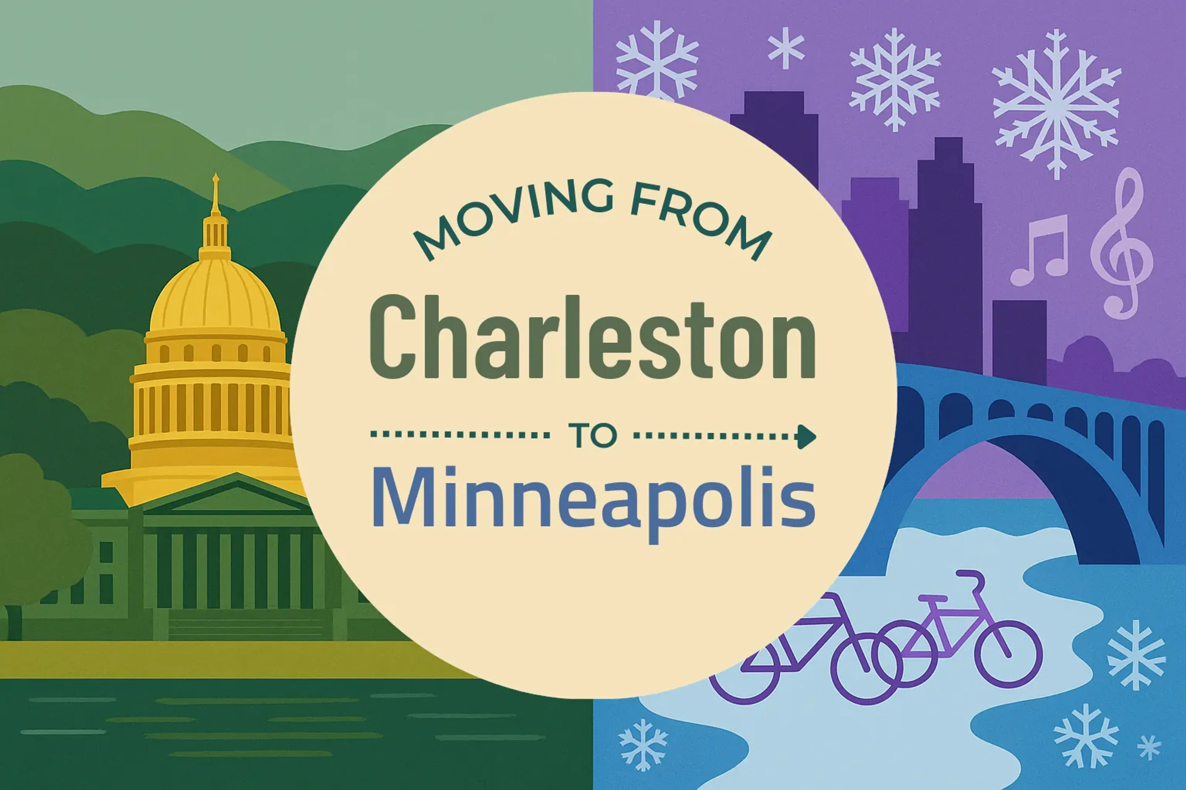 Side-by-side comparison of Charleston to Minneapolis moving companies