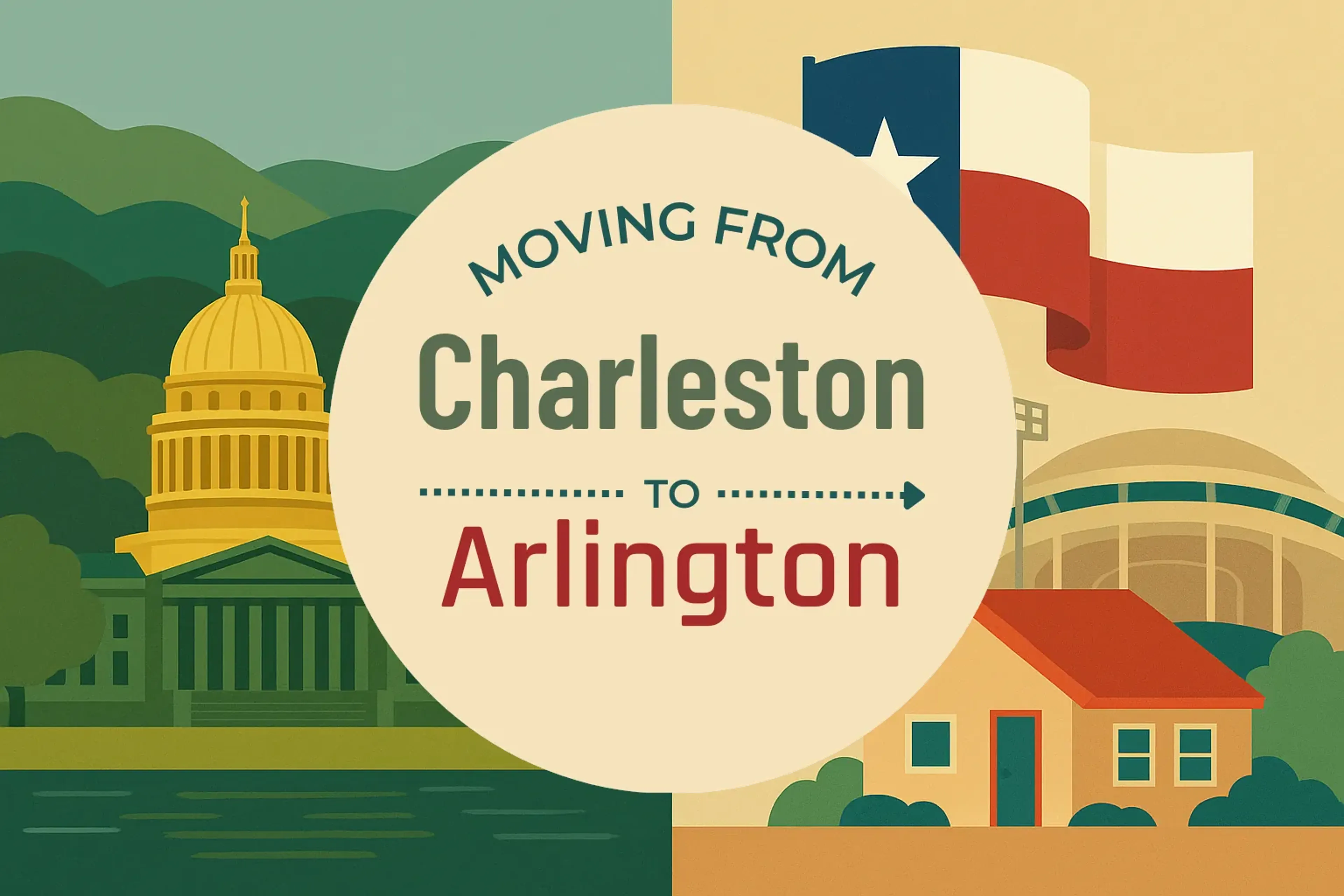 Side-by-side comparison of Charleston to Arlington moving companies