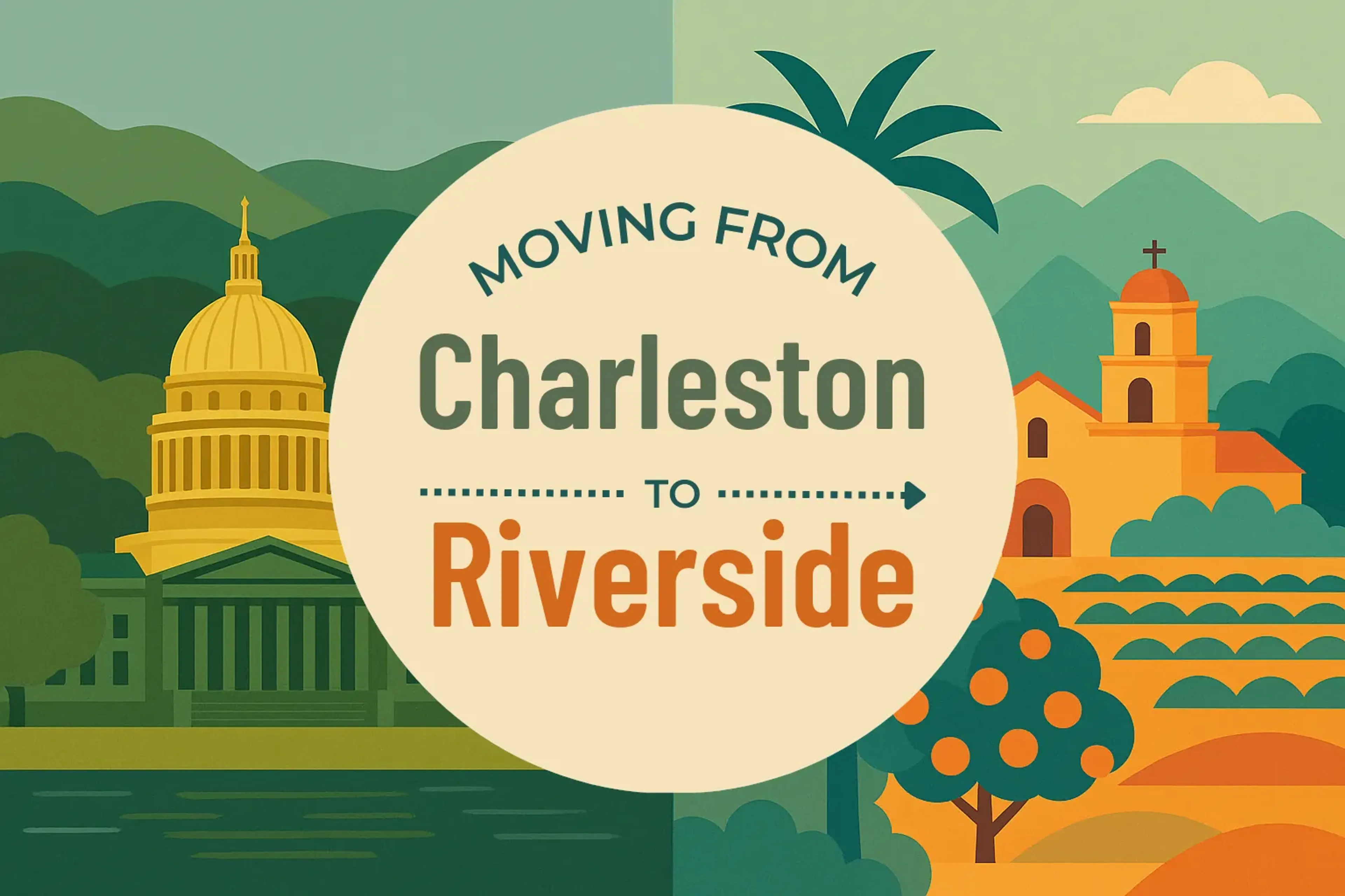 Side-by-side comparison of Charleston to Riverside moving companies