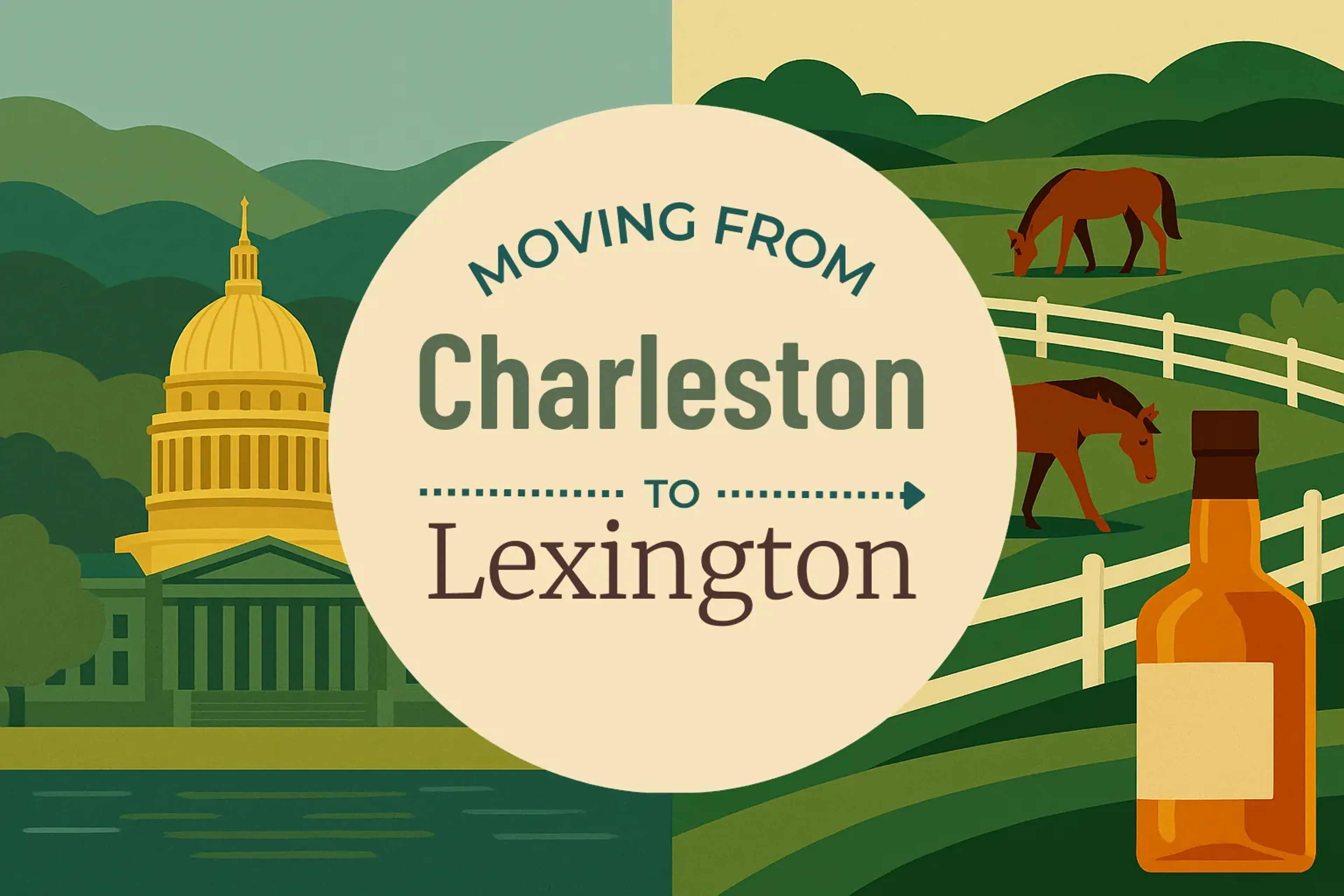 Side-by-side comparison of Charleston to Lexington moving companies