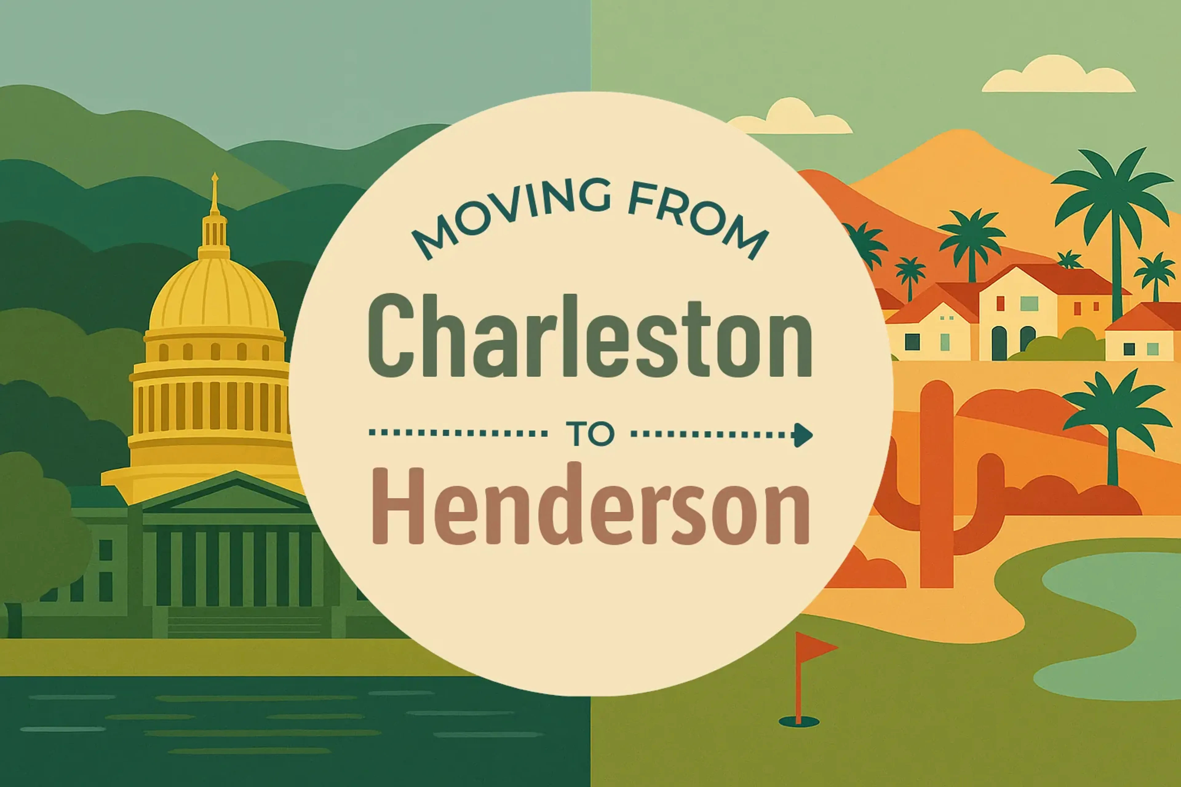 Side-by-side comparison of Charleston to Henderson moving companies