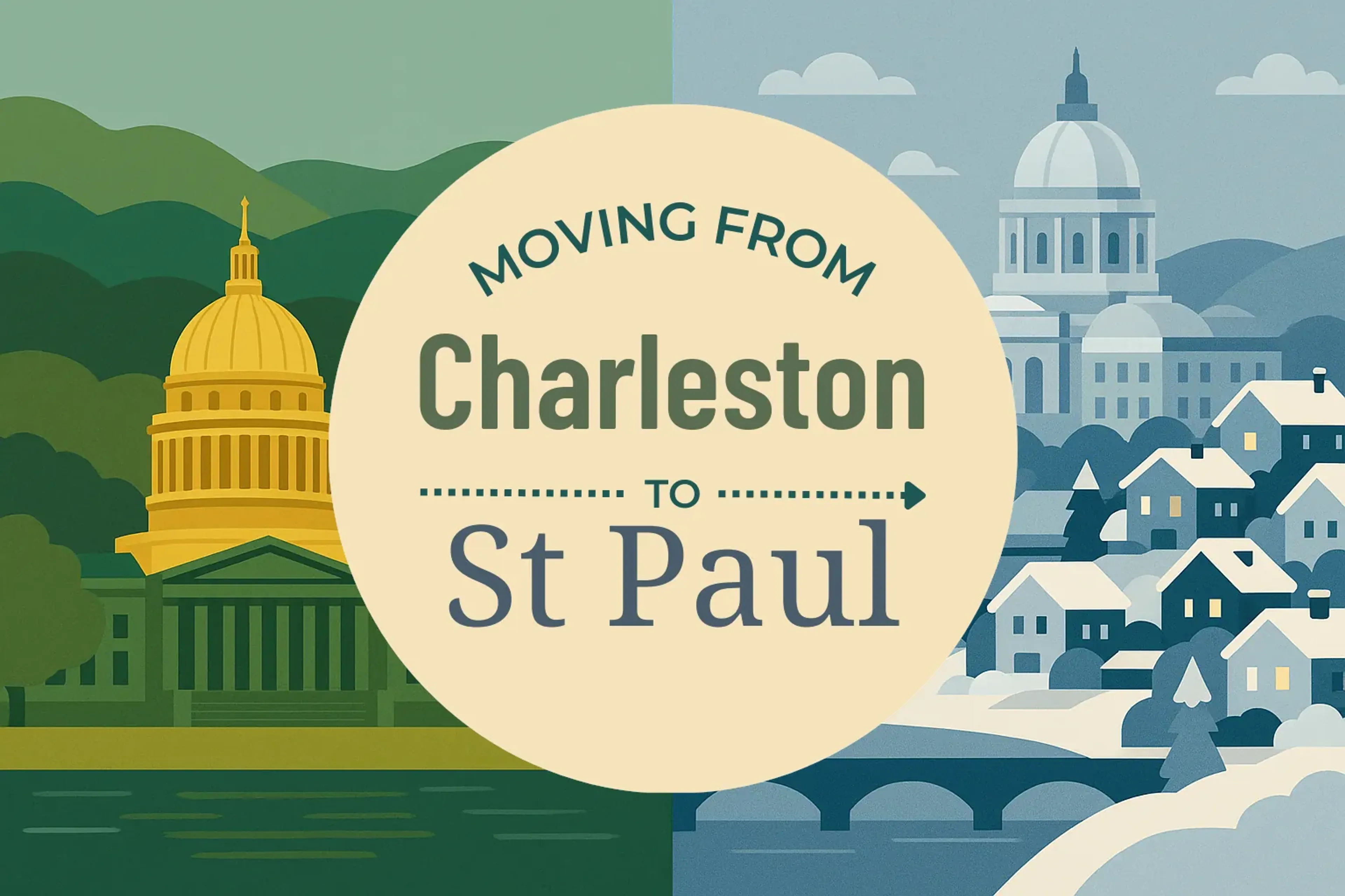 Side-by-side comparison of Charleston to St. Paul moving companies
