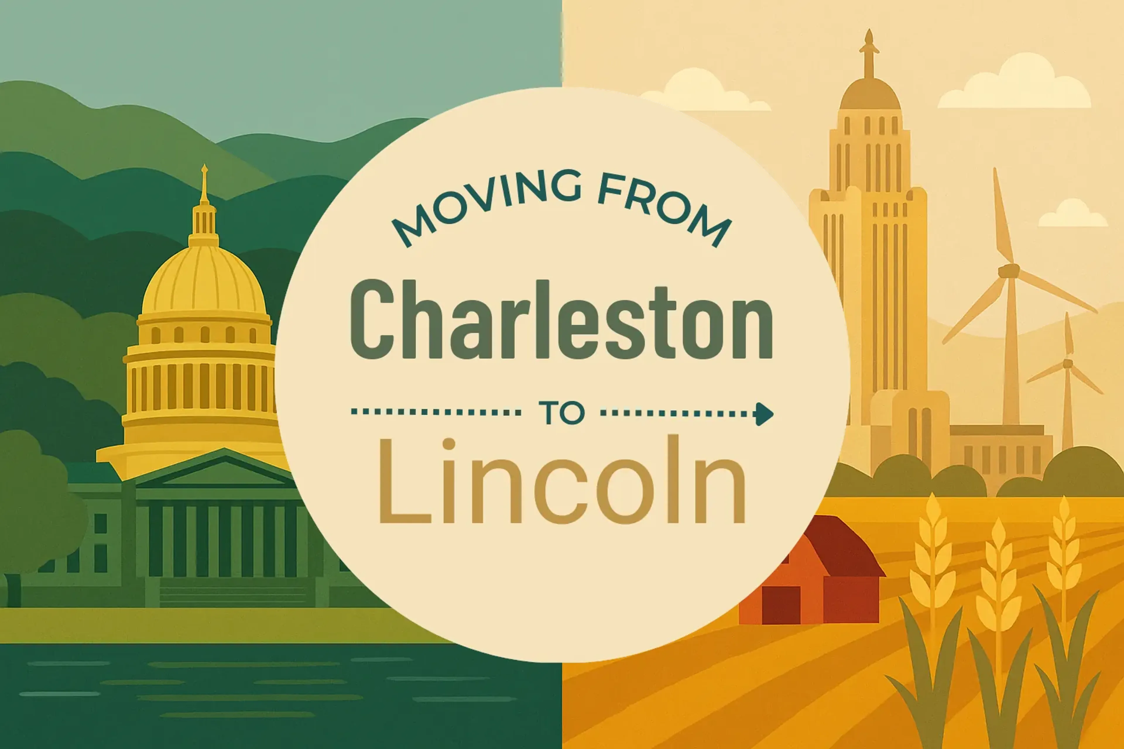 Side-by-side comparison of Charleston to Lincoln moving companies