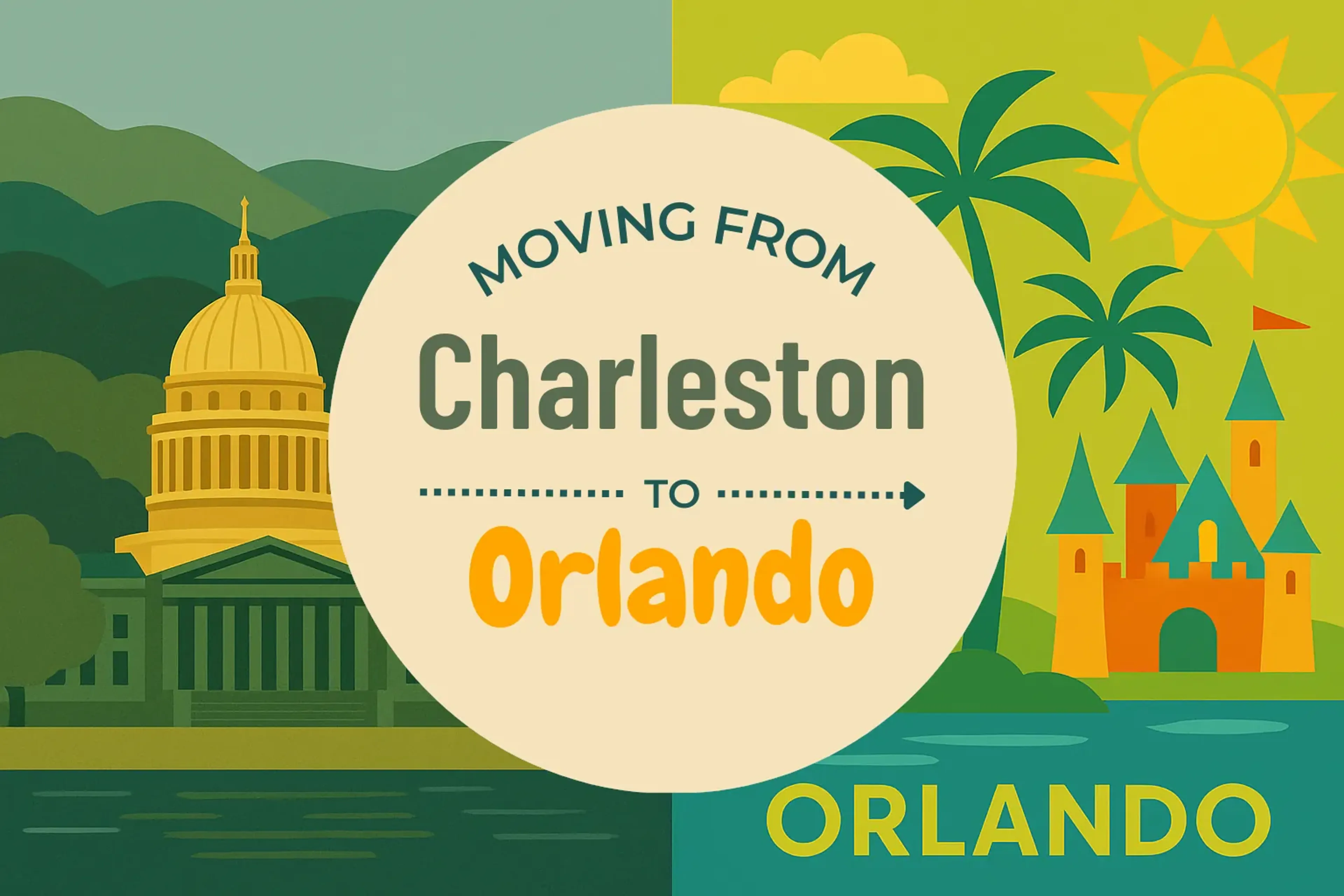Side-by-side comparison of Charleston to Orlando moving companies