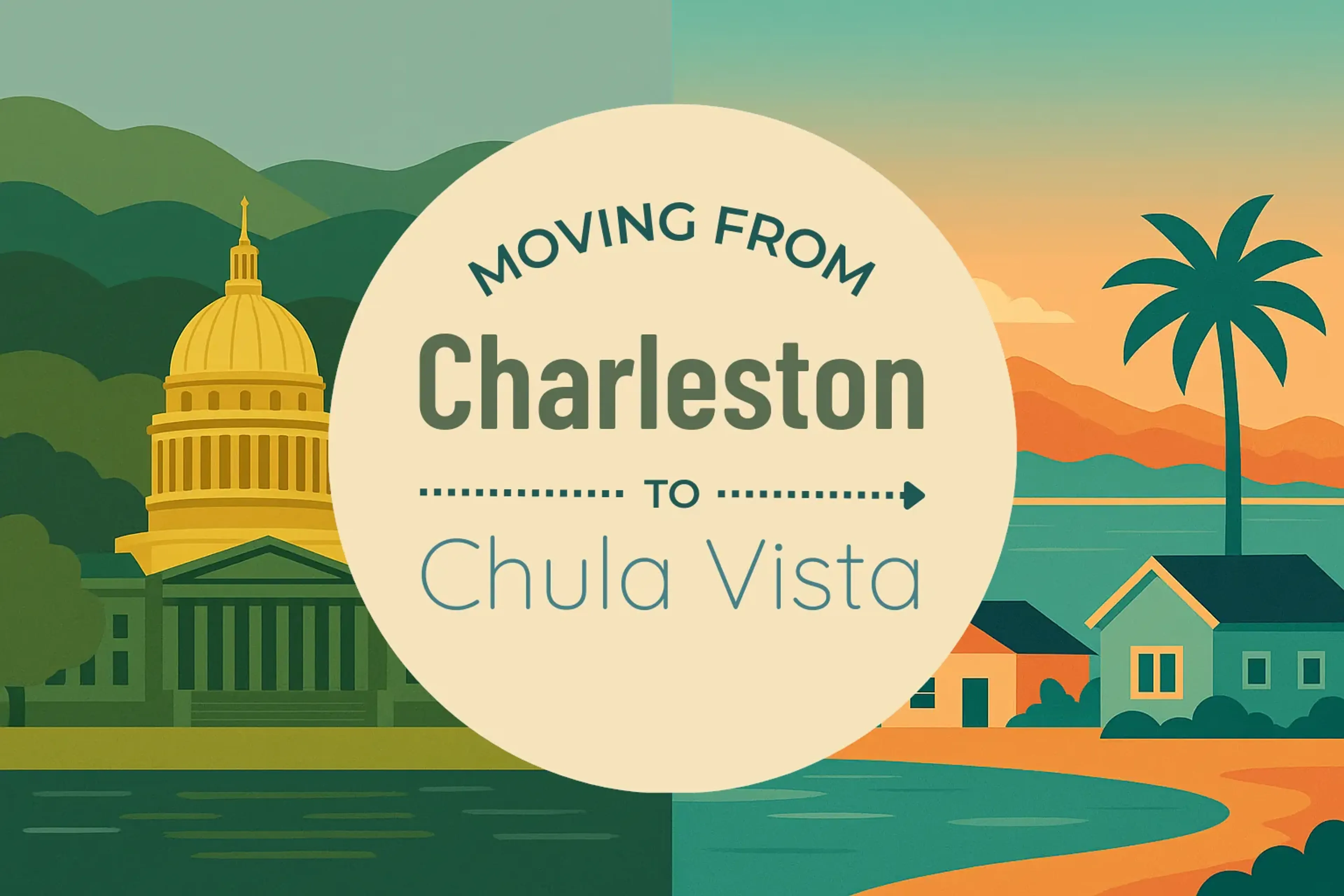 Side-by-side comparison of Charleston to Chula Vista moving companies