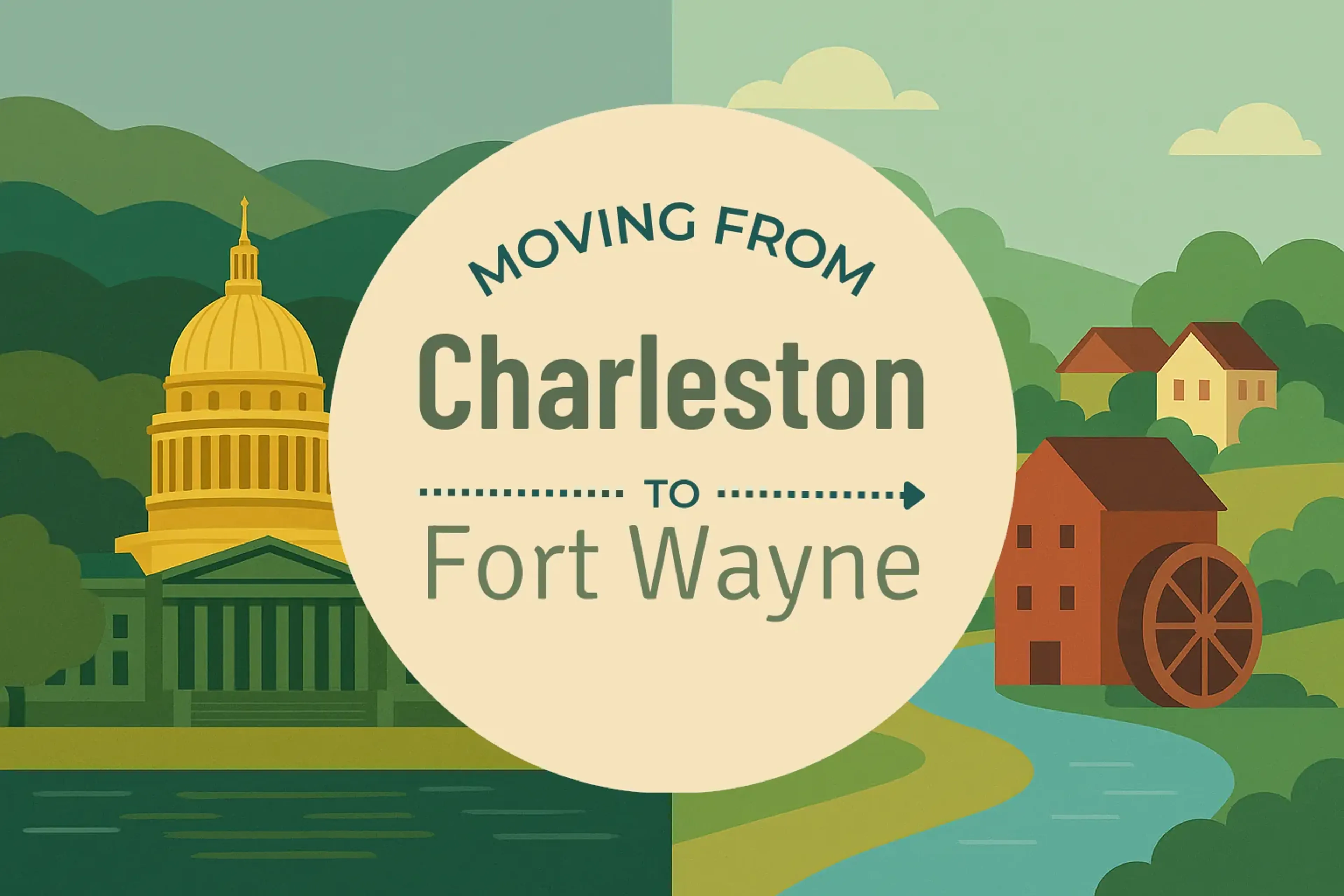 Side-by-side comparison of Charleston to Fort Wayne moving companies