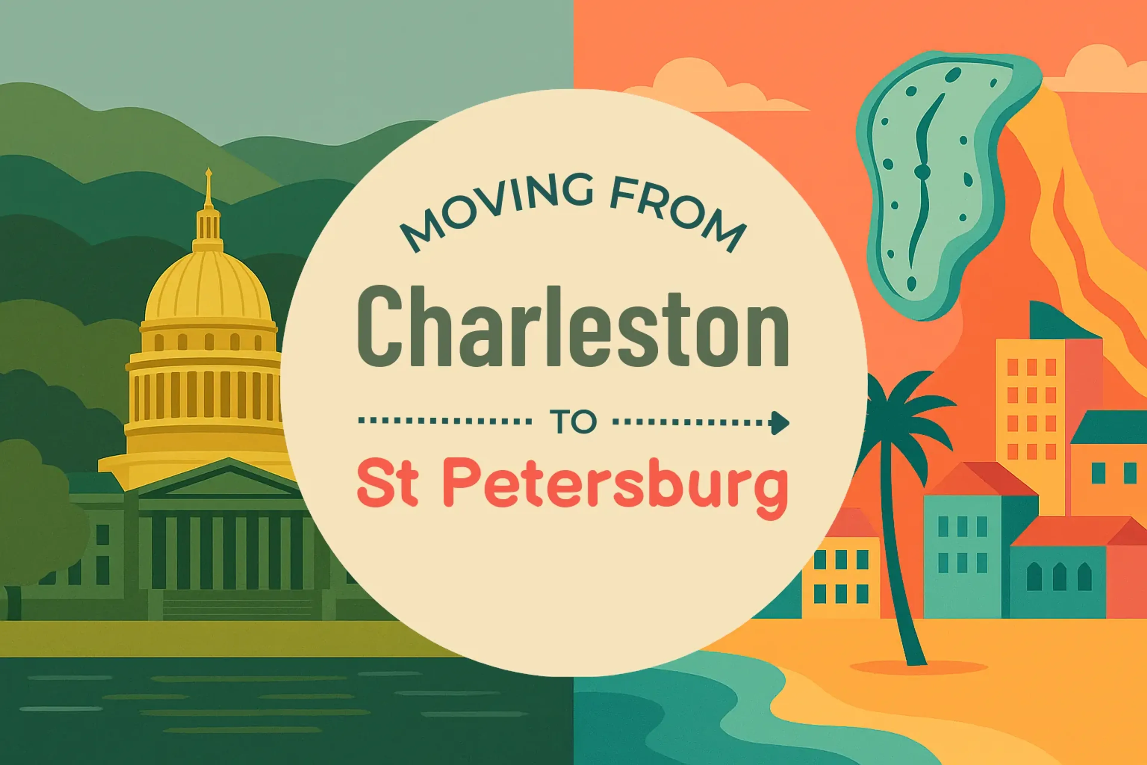 Side-by-side comparison of Charleston to St. Petersburg moving companies