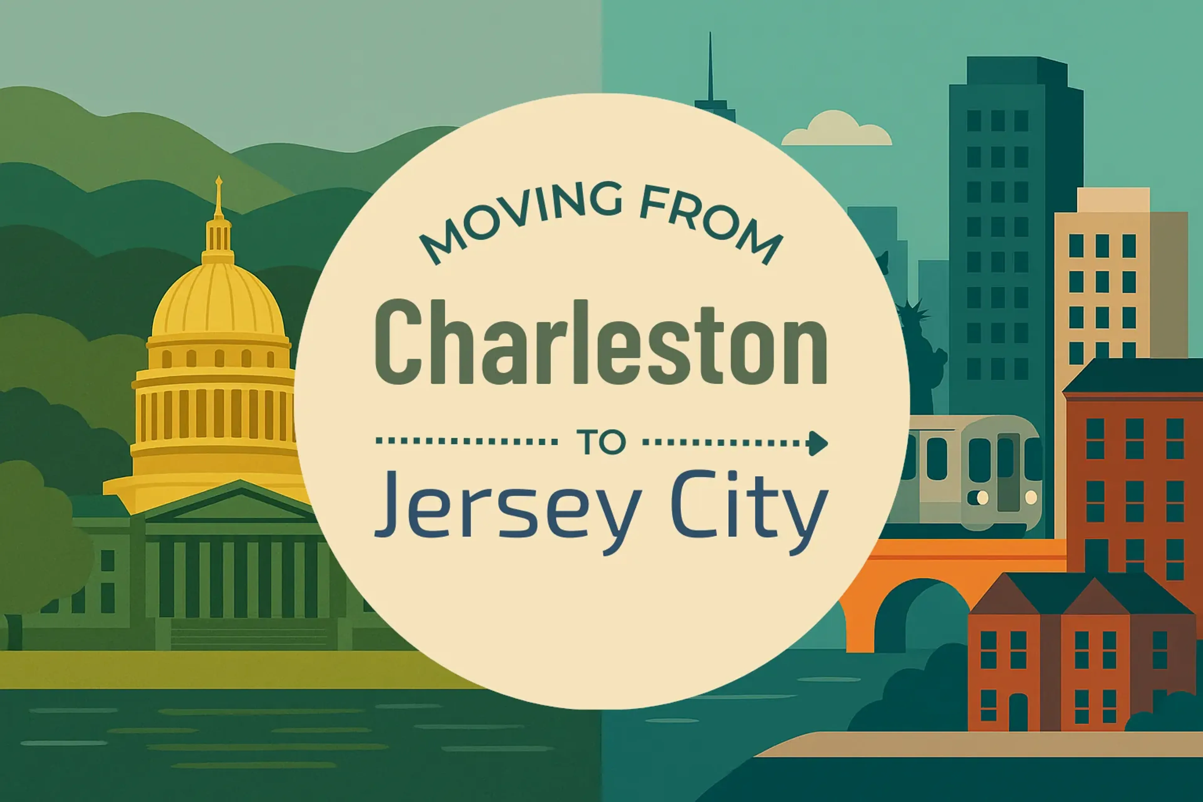 Side-by-side comparison of Charleston to Jersey City moving companies