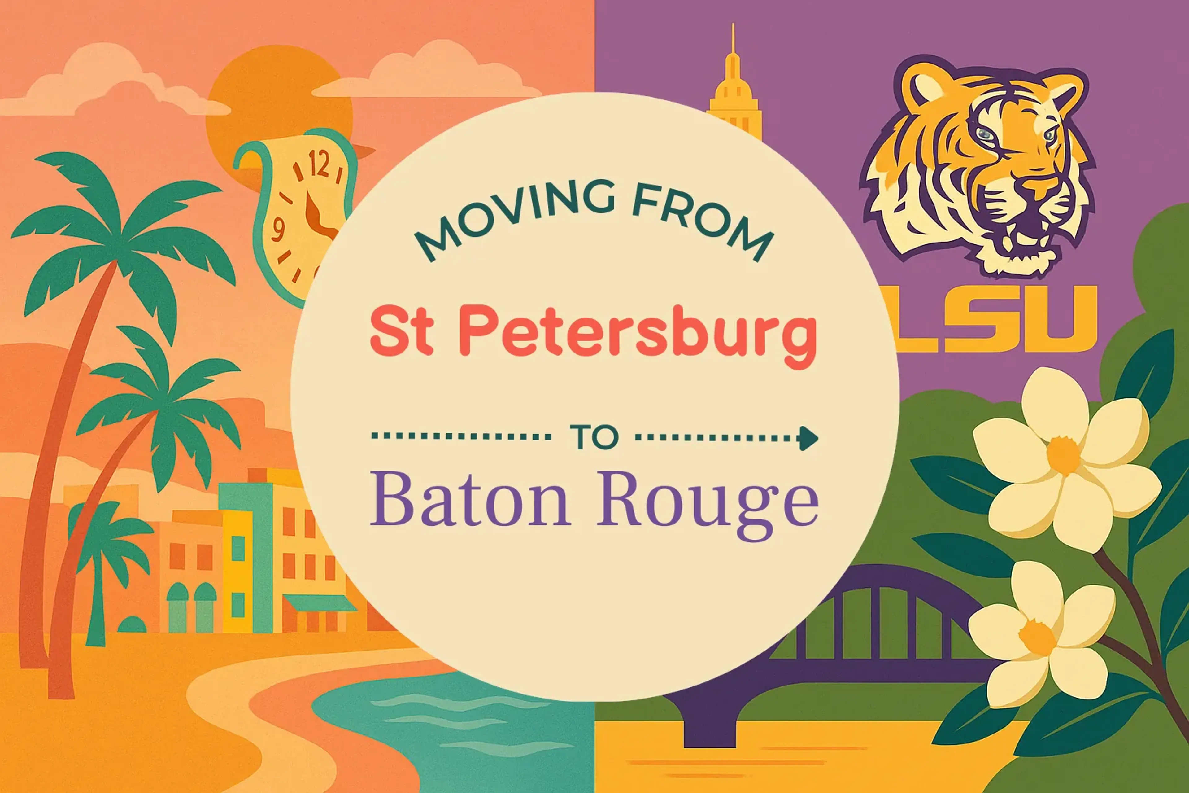 Side-by-side comparison of St. Petersburg to Baton Rouge moving companies