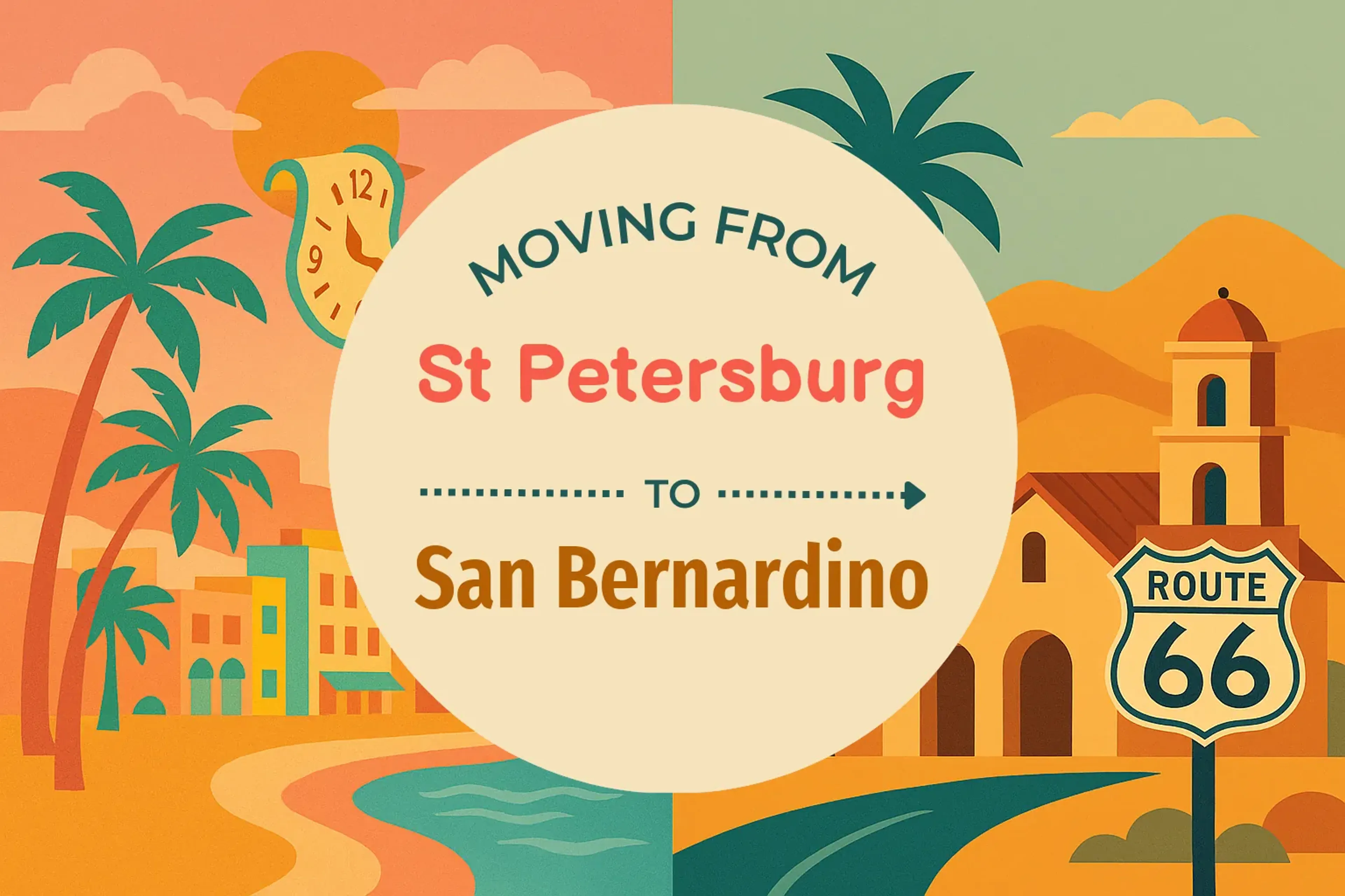 Side-by-side comparison of St. Petersburg to San Bernardino moving companies