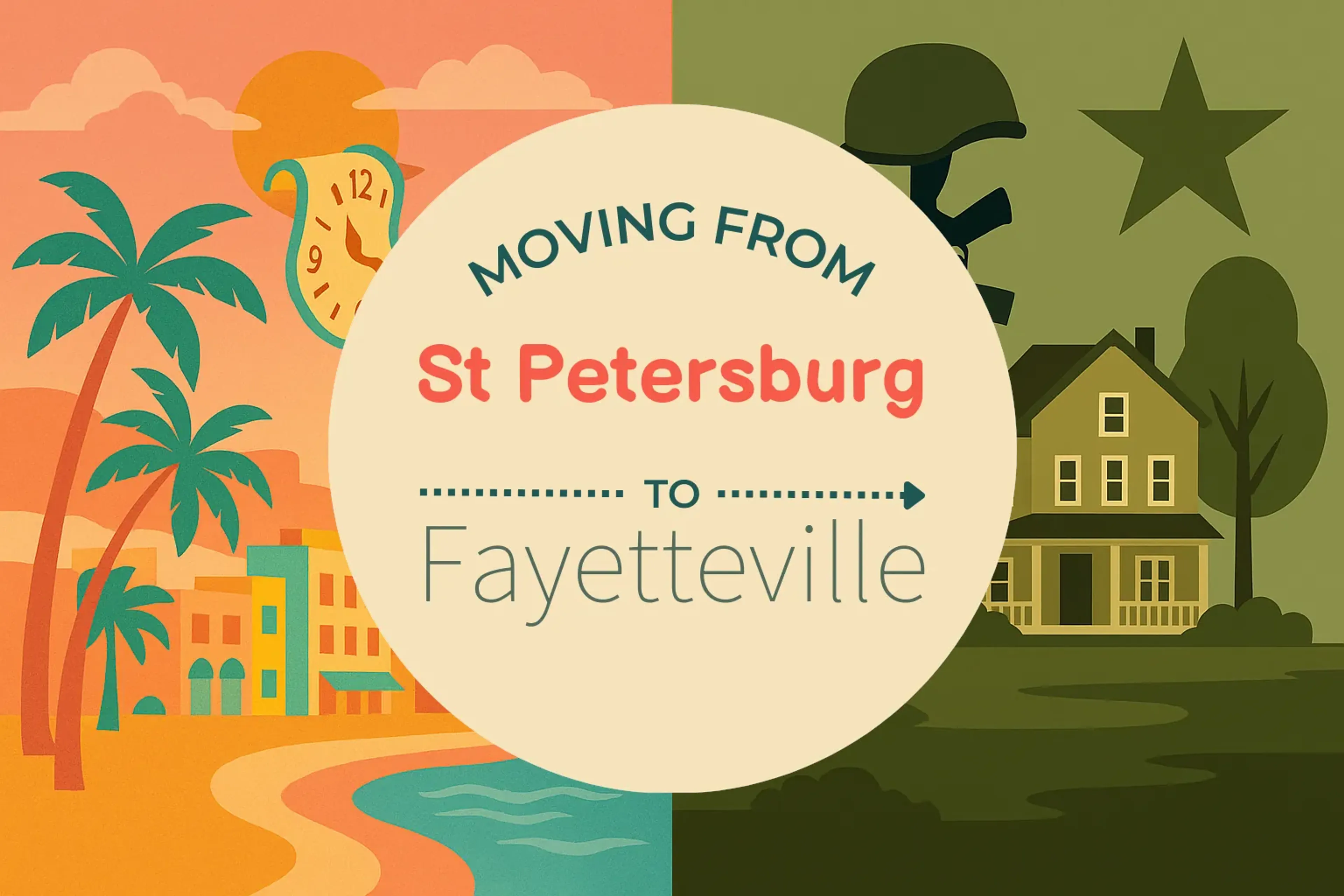 Side-by-side comparison of St. Petersburg to Fayetteville moving companies