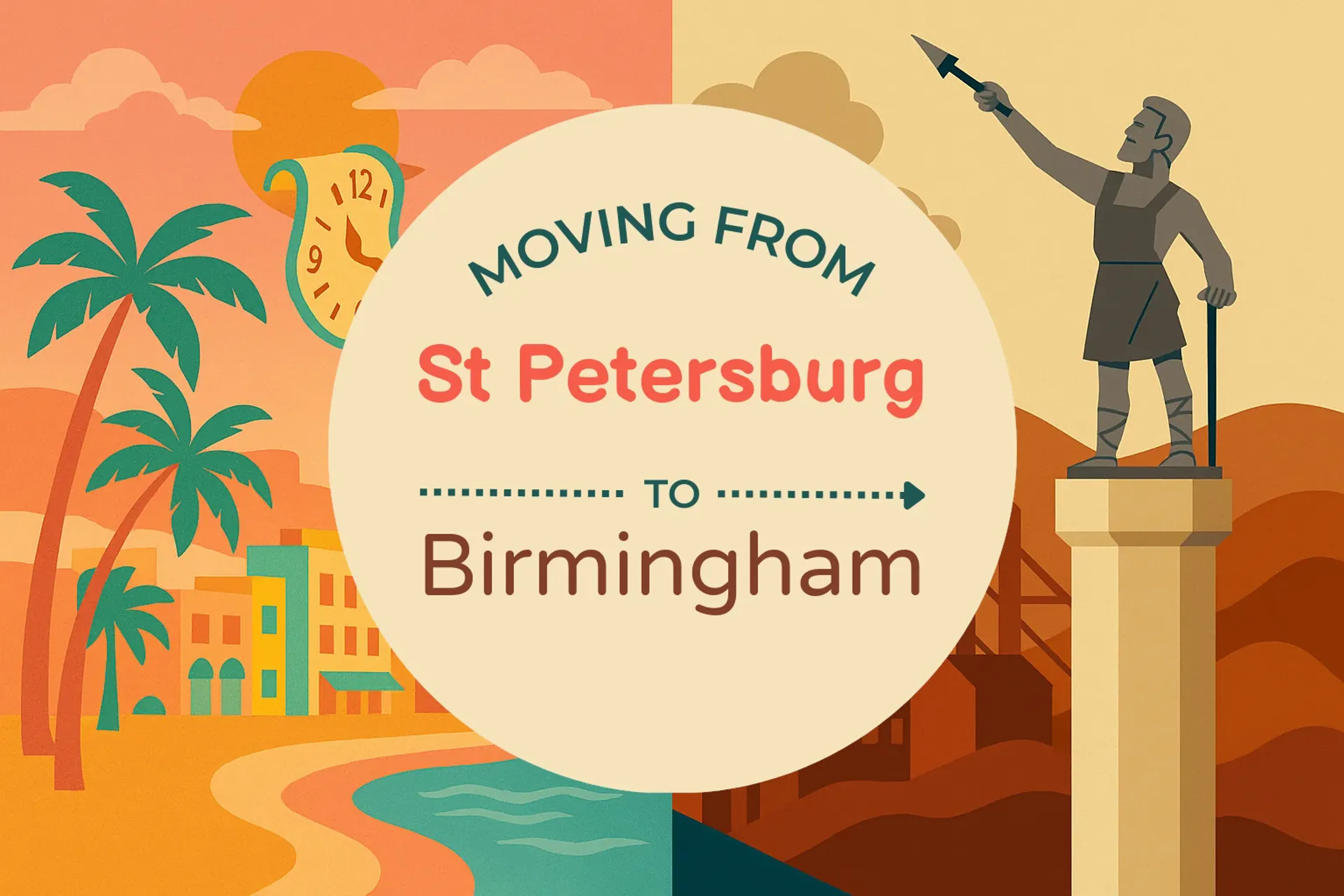 Side-by-side comparison of St. Petersburg to Birmingham moving companies