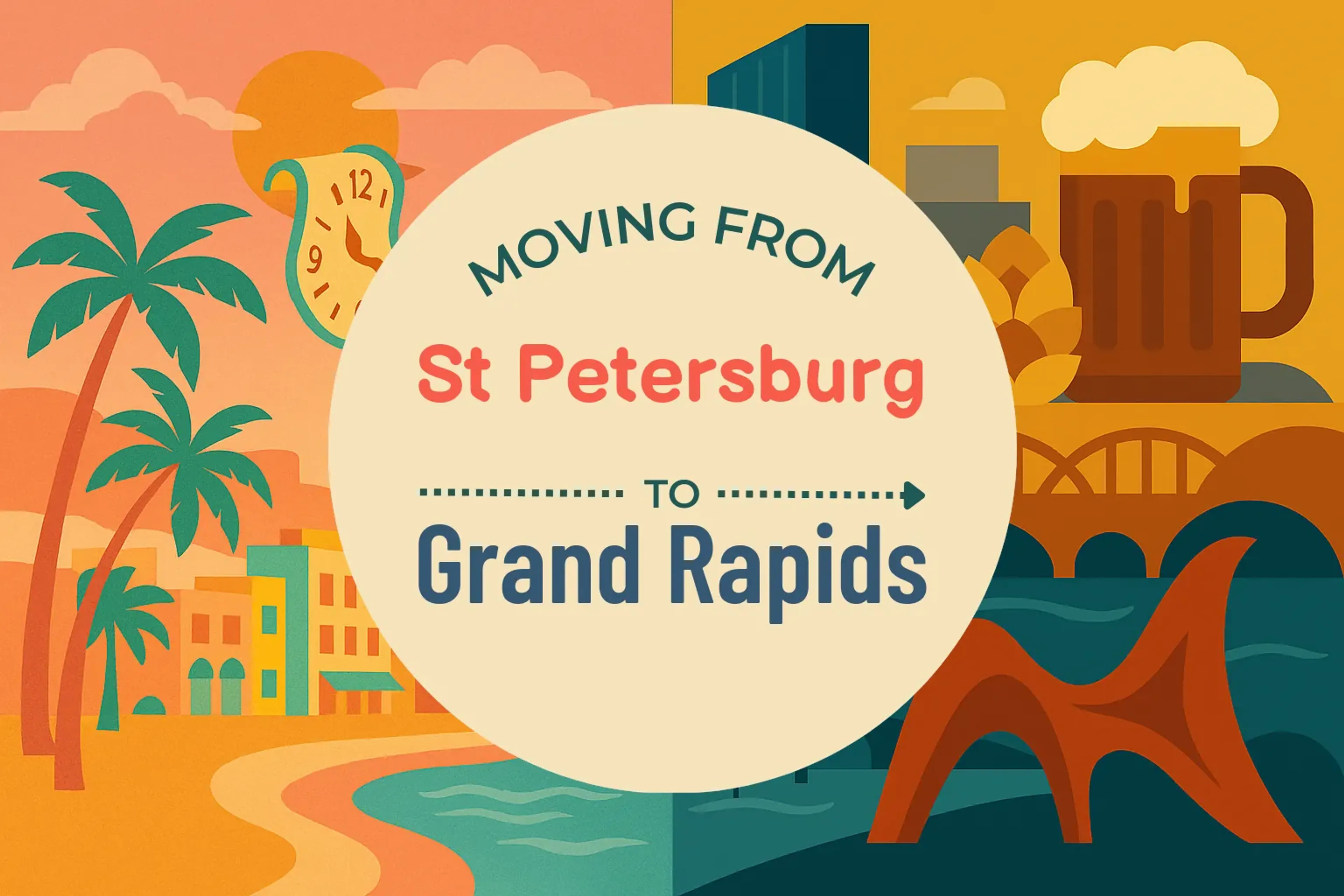 Side-by-side comparison of St. Petersburg to Grand Rapids moving companies