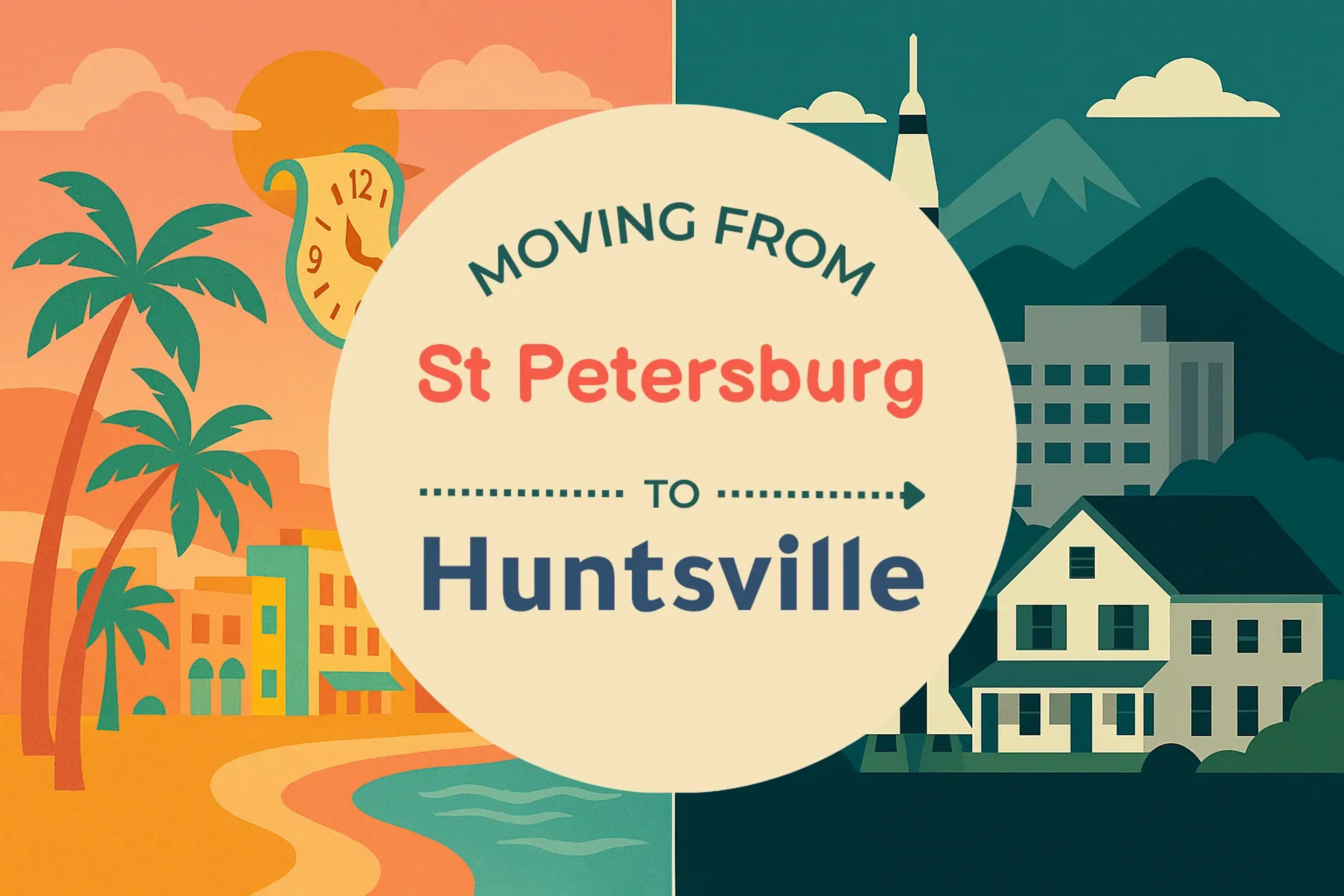 Side-by-side comparison of St. Petersburg to Huntsville moving companies