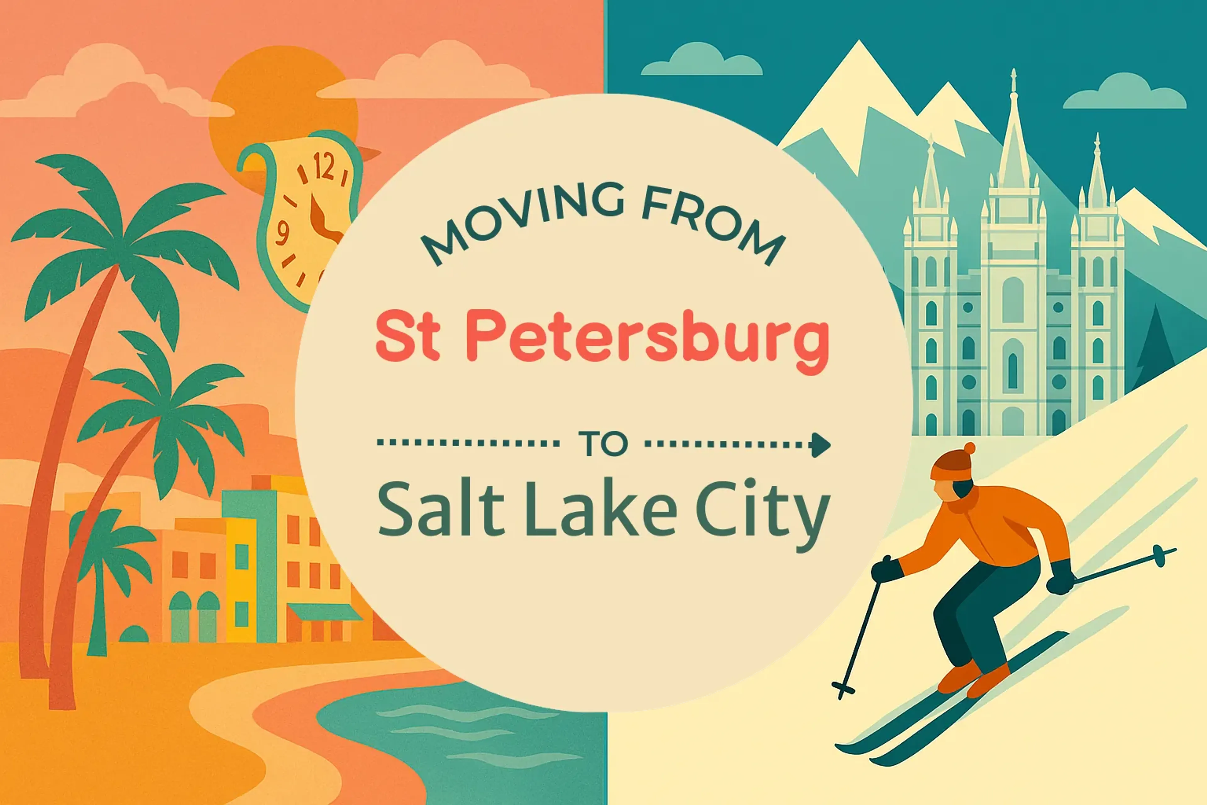 Side-by-side comparison of St. Petersburg to Salt Lake City moving companies
