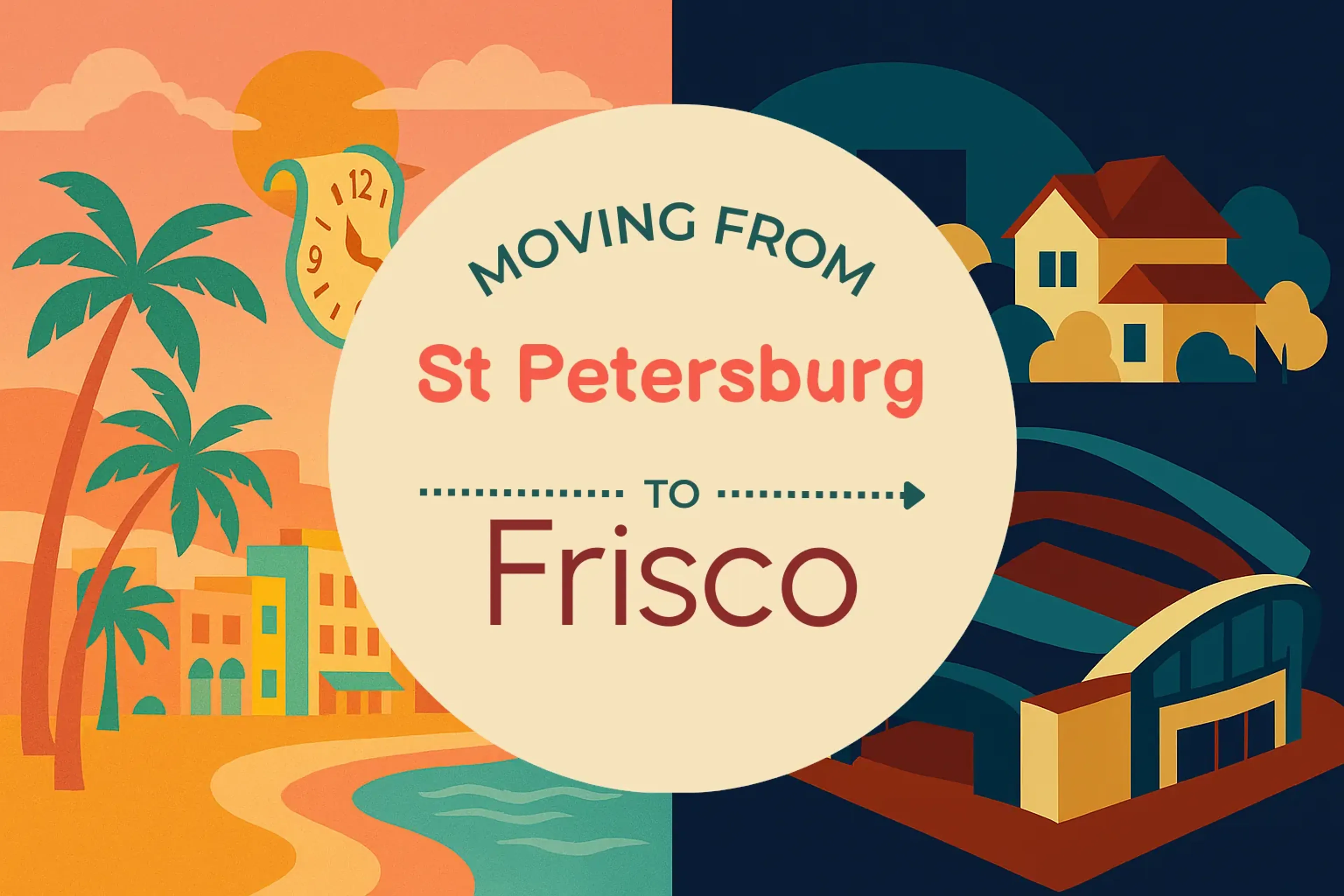 Side-by-side comparison of St. Petersburg to Frisco moving companies