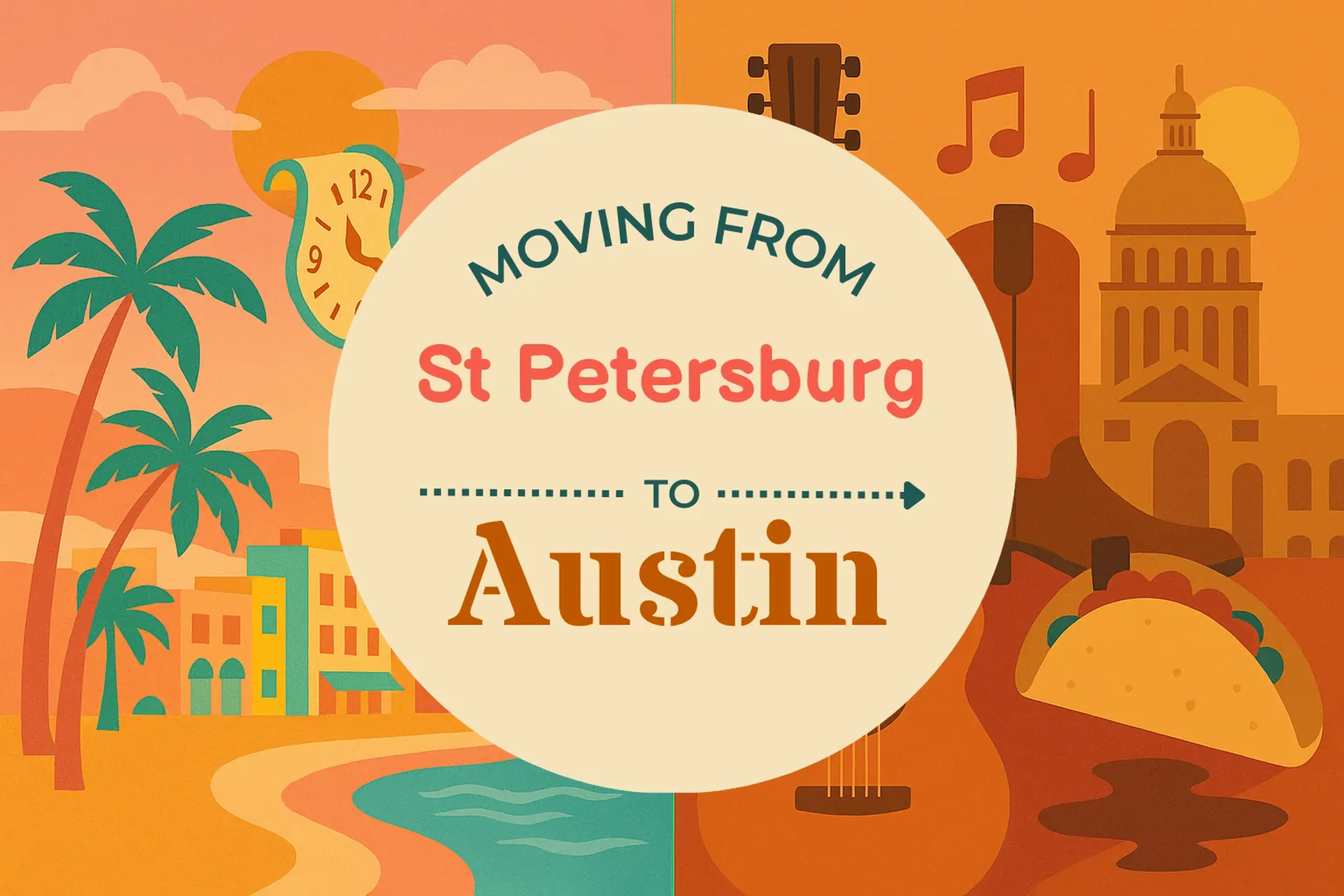 Side-by-side comparison of St. Petersburg to Austin moving companies