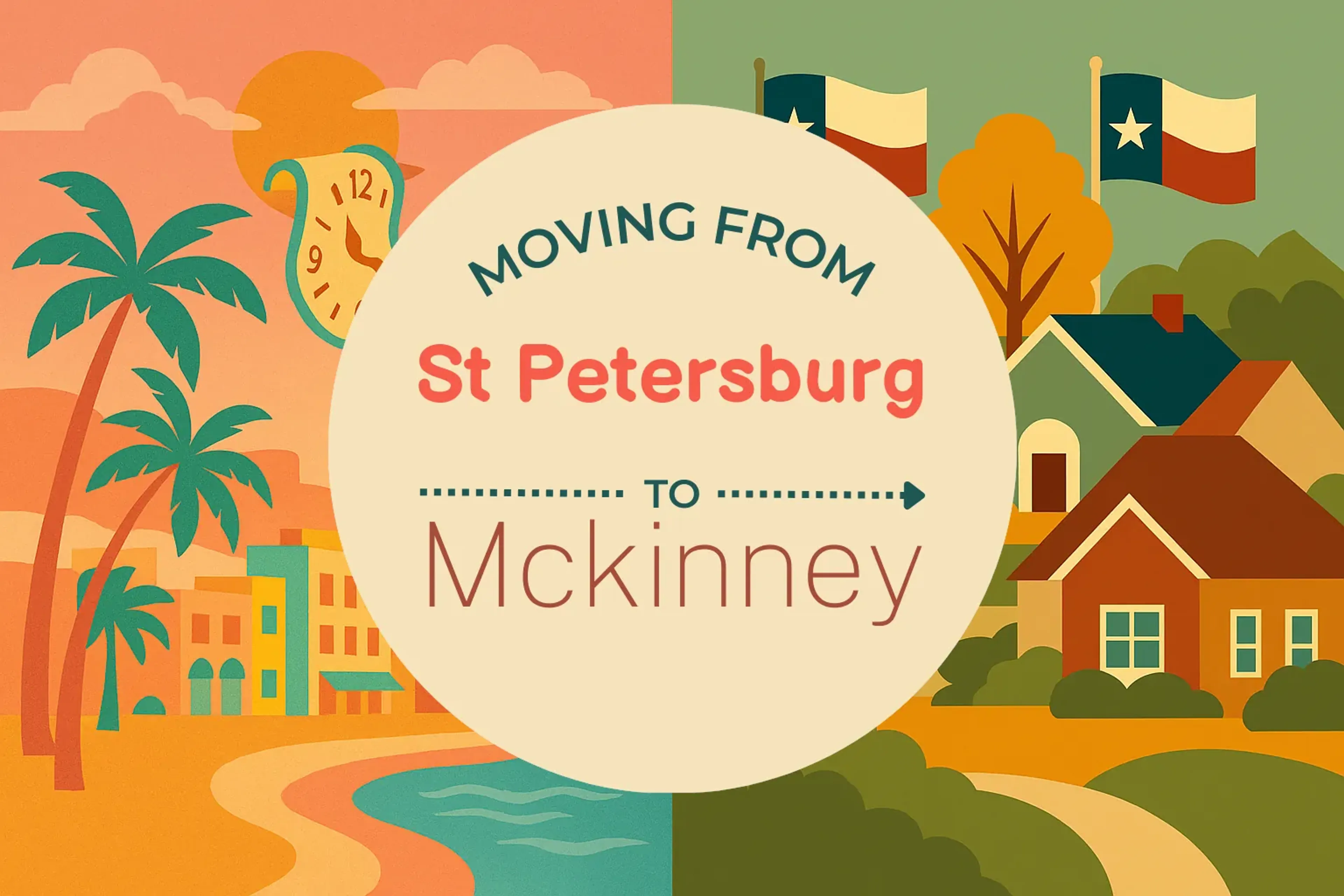 Side-by-side comparison of St. Petersburg to Mckinney moving companies