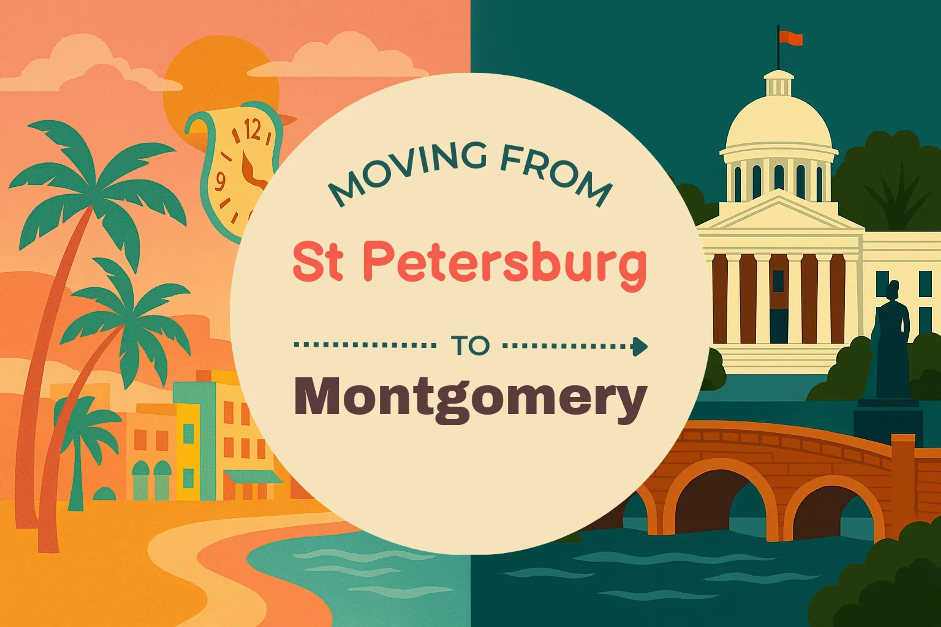 Side-by-side comparison of St. Petersburg to Montgomery moving companies