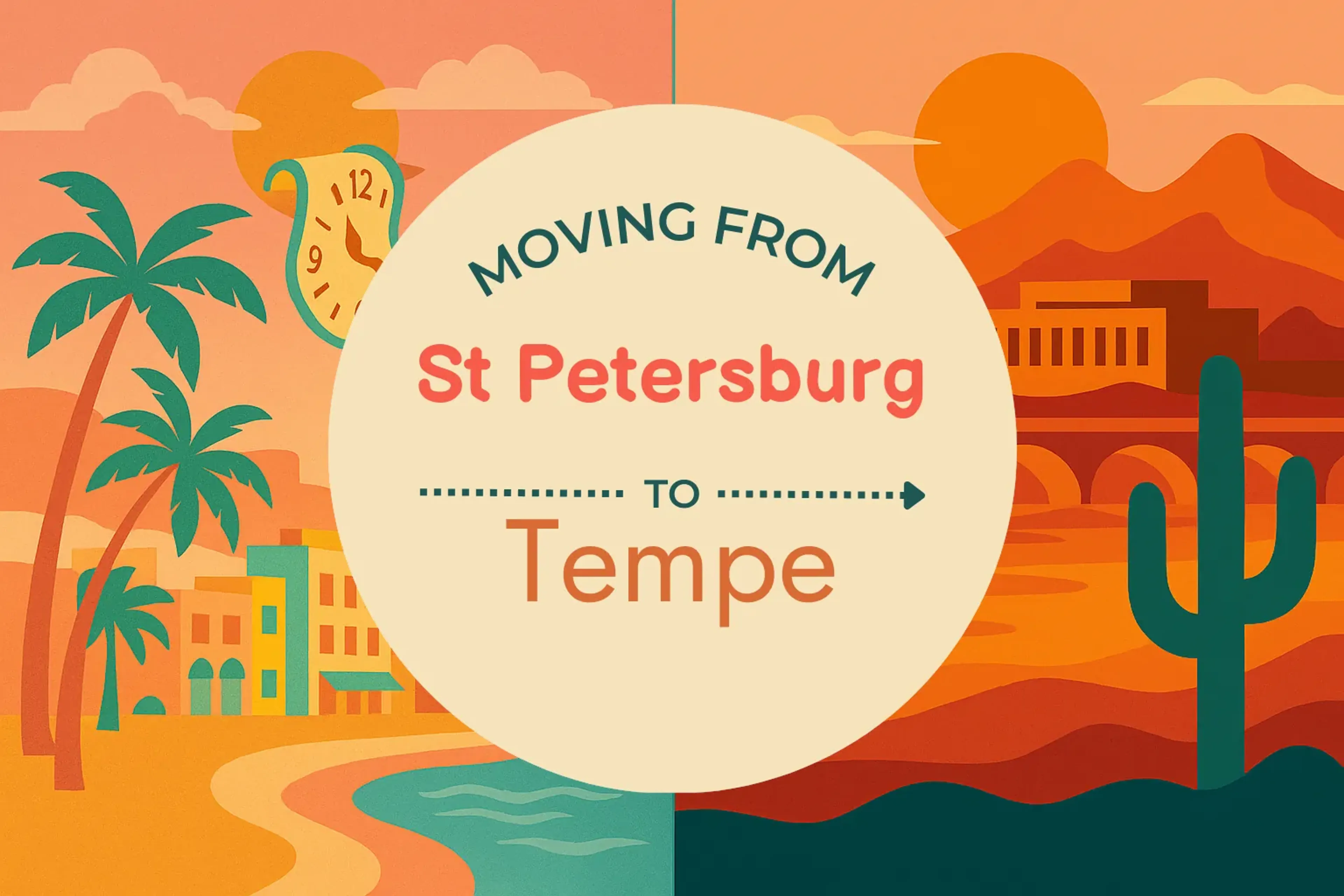 Side-by-side comparison of St. Petersburg to Tempe moving companies