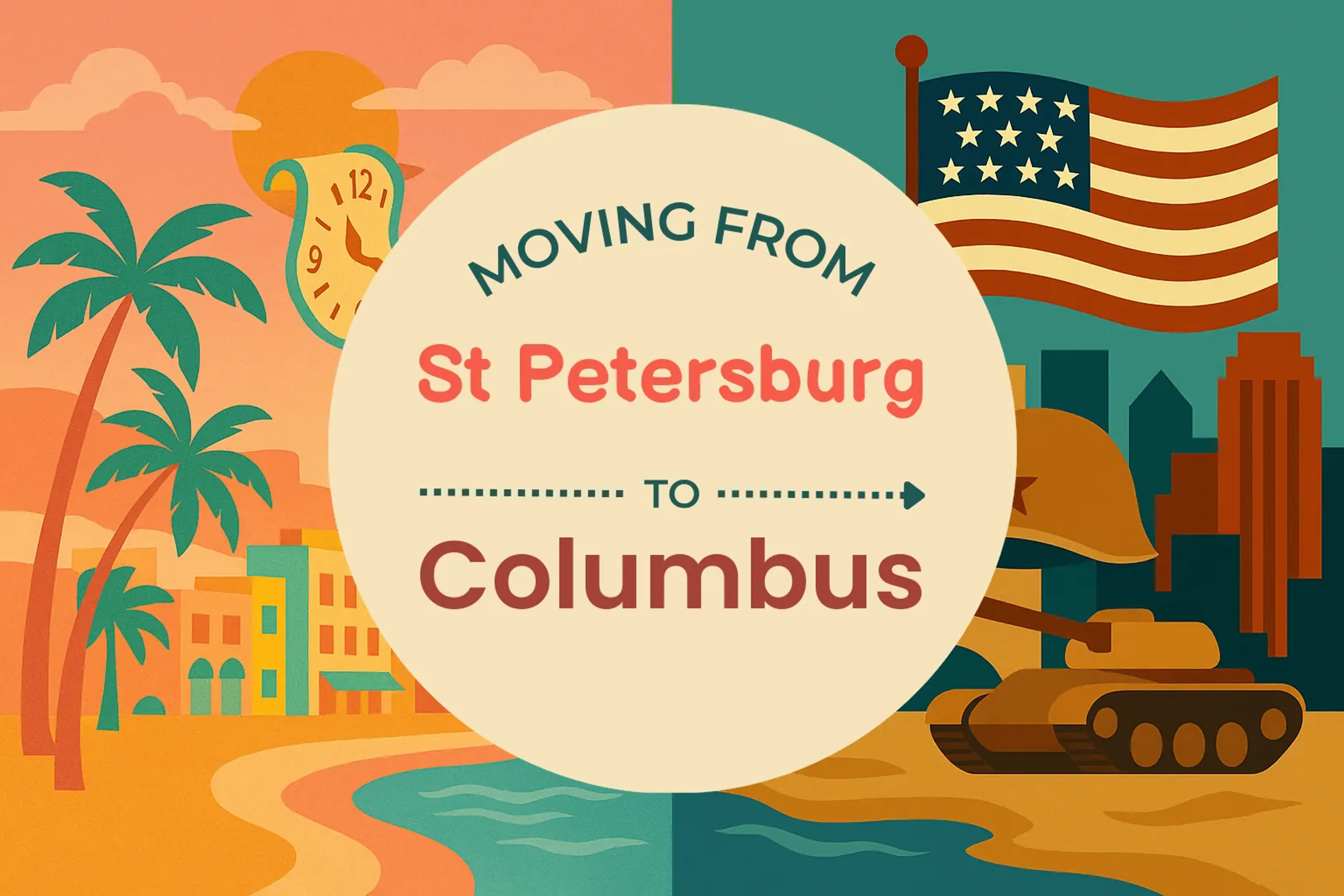 Side-by-side comparison of St. Petersburg to Columbus moving companies