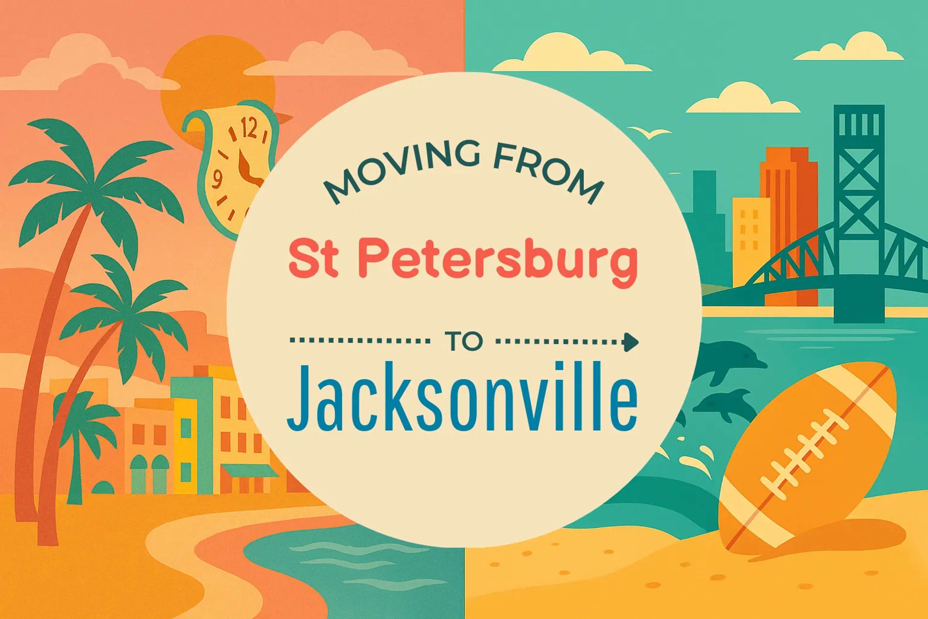 Side-by-side comparison of St. Petersburg to Jacksonville moving companies