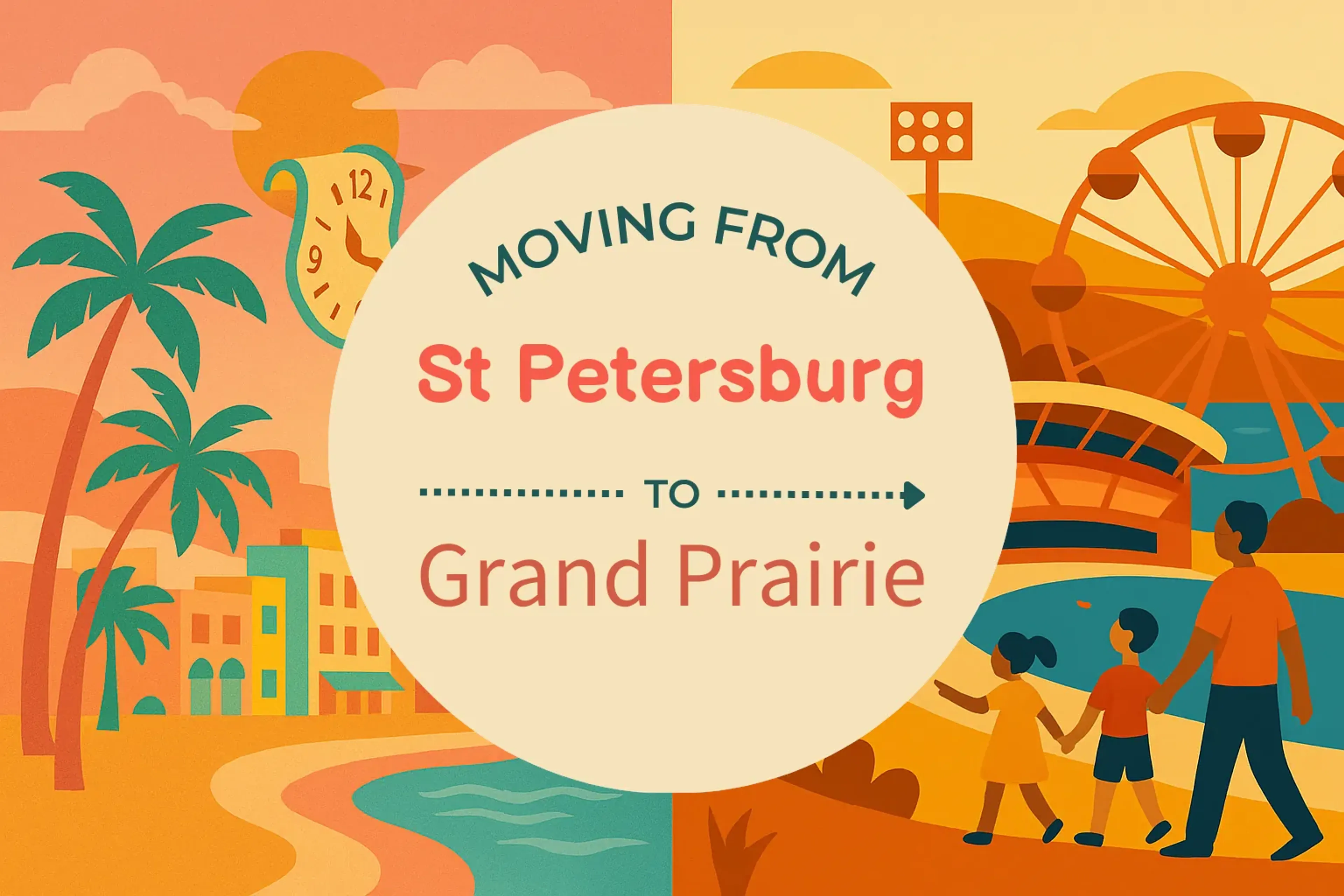 Side-by-side comparison of St. Petersburg to Grand Prairie moving companies