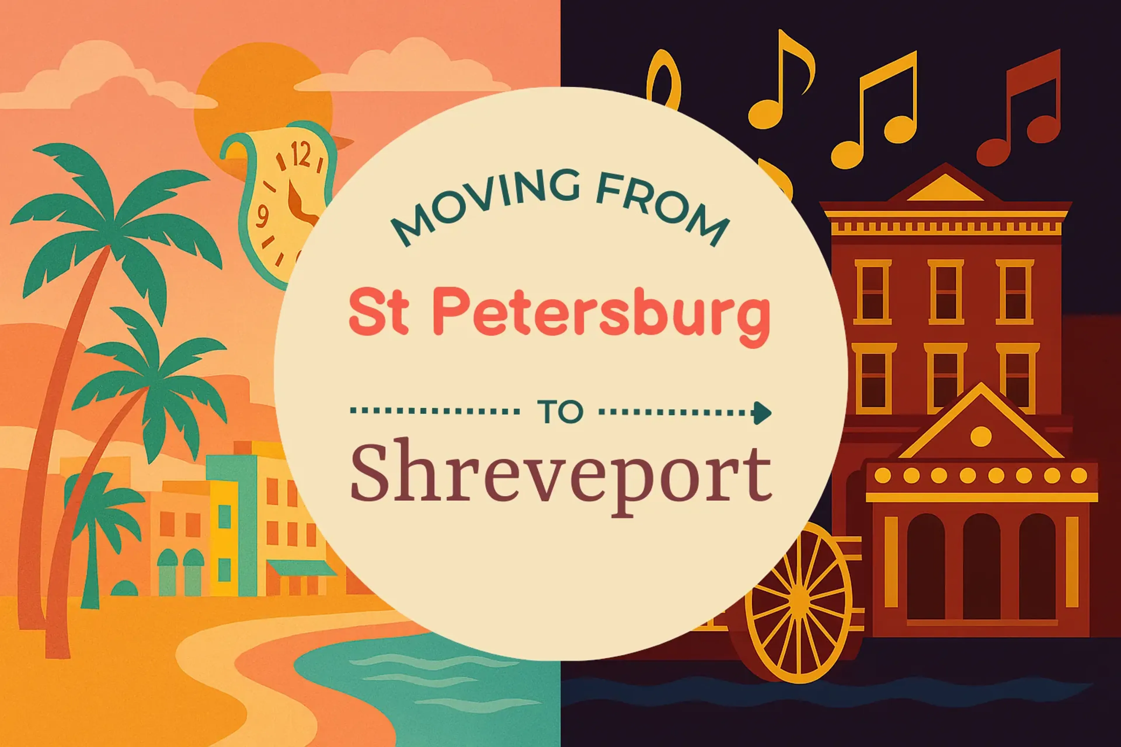 Side-by-side comparison of St. Petersburg to Shreveport moving companies