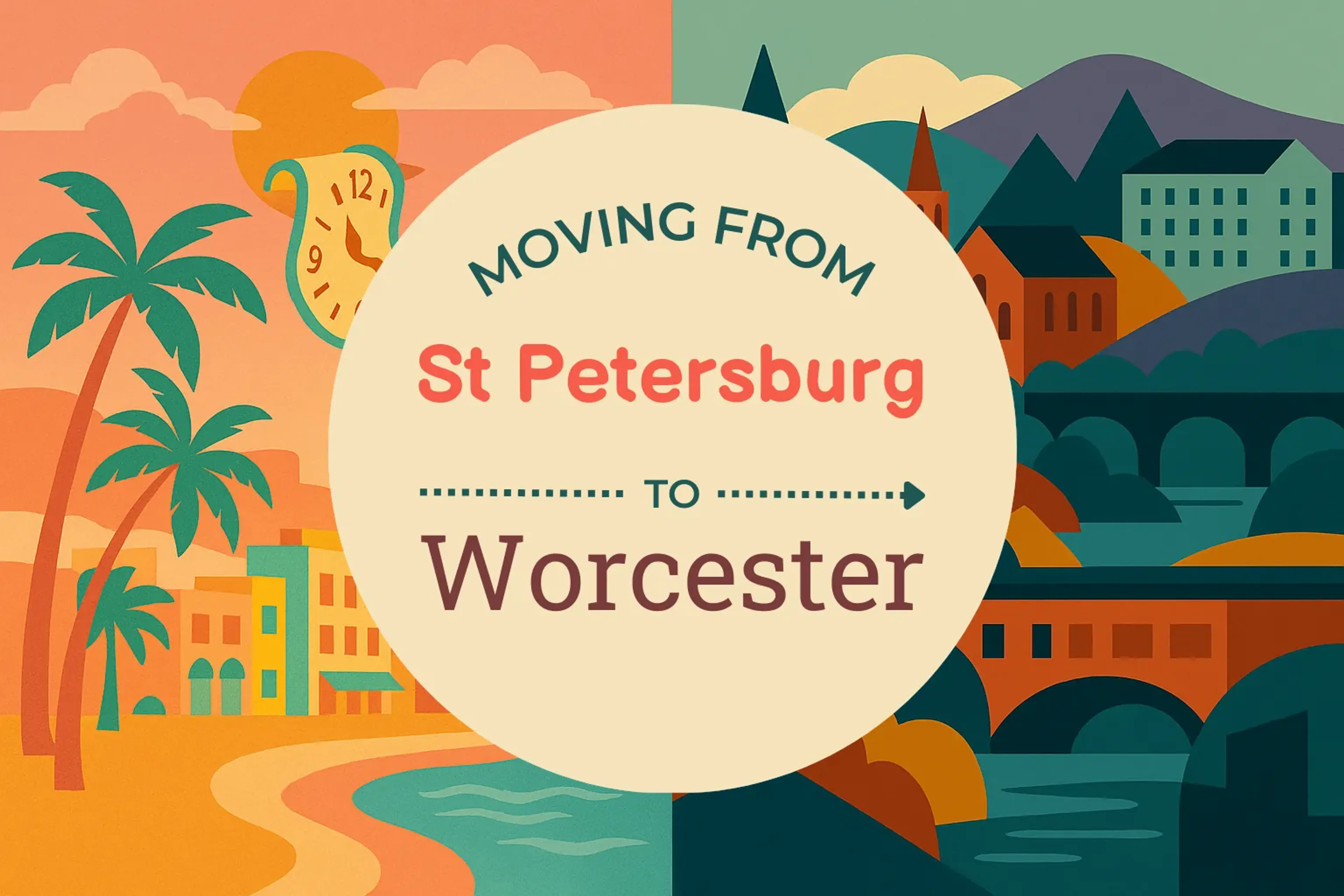 Side-by-side comparison of St. Petersburg to Worcester moving companies