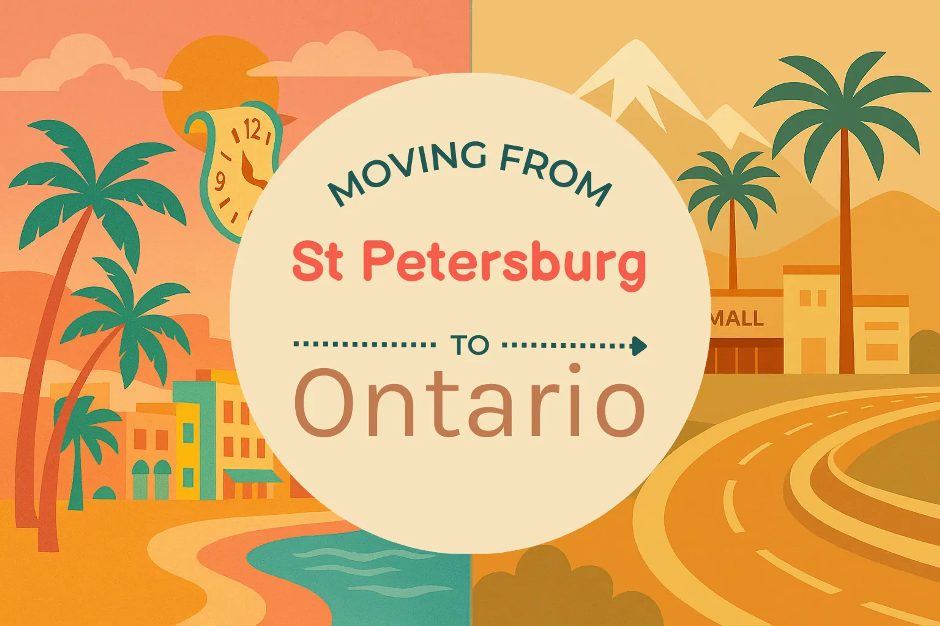 Side-by-side comparison of St. Petersburg to Ontario moving companies
