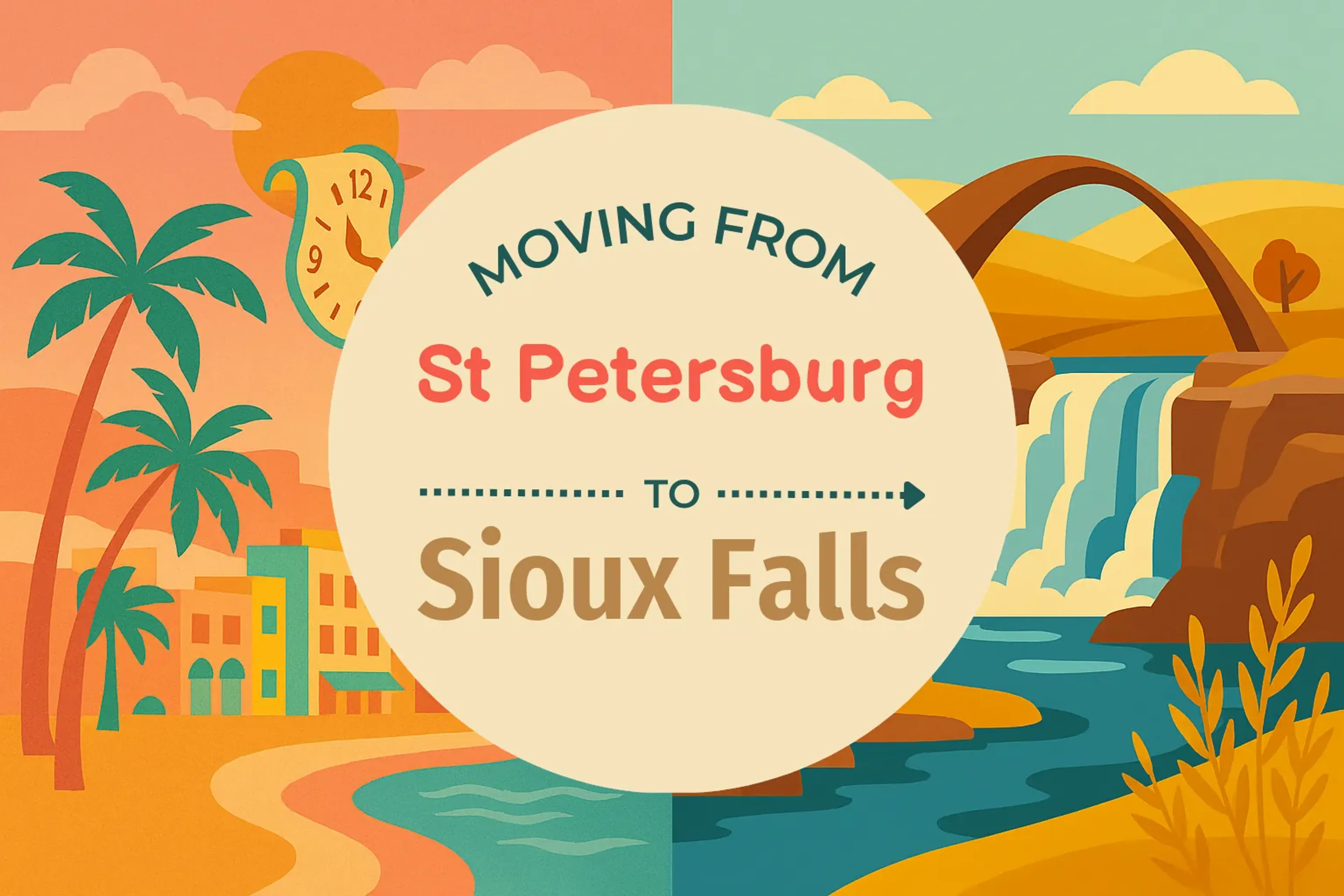 Side-by-side comparison of St. Petersburg to Sioux Falls moving companies