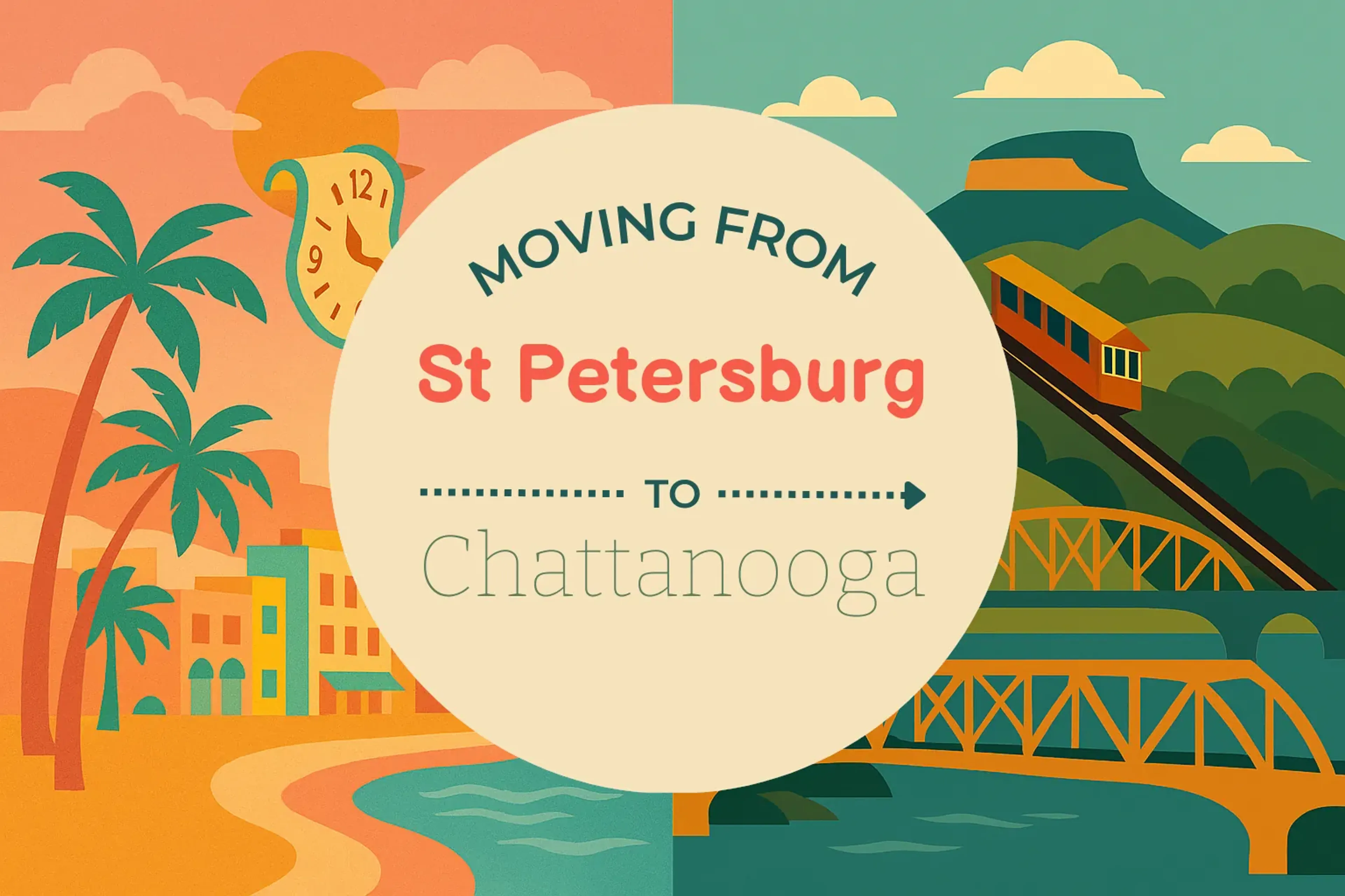 Side-by-side comparison of St. Petersburg to Chattanooga moving companies