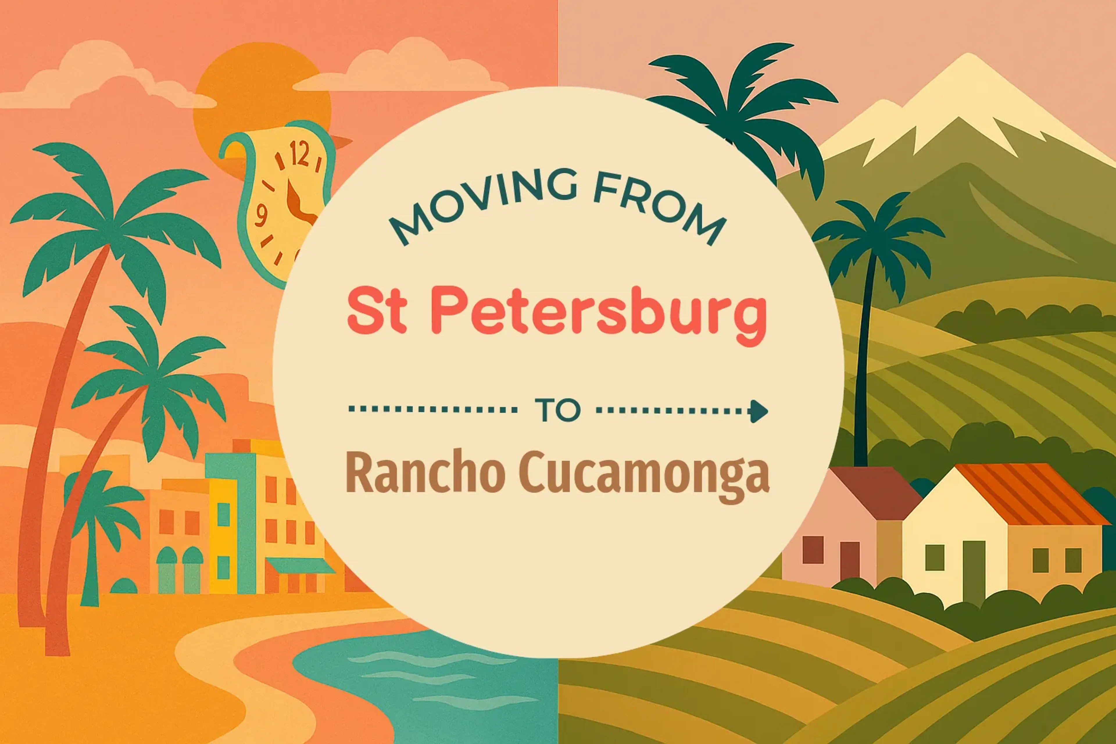 Side-by-side comparison of St. Petersburg to Rancho Cucamonga moving companies
