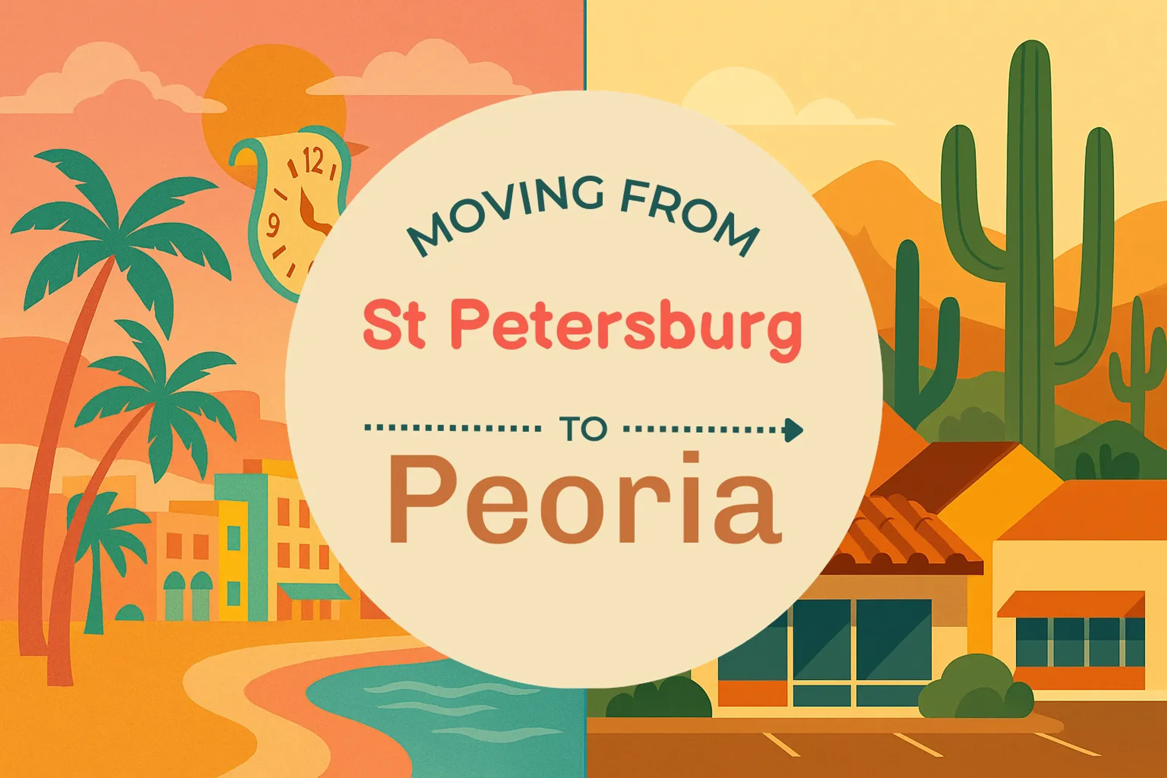 Side-by-side comparison of St. Petersburg to Peoria moving companies