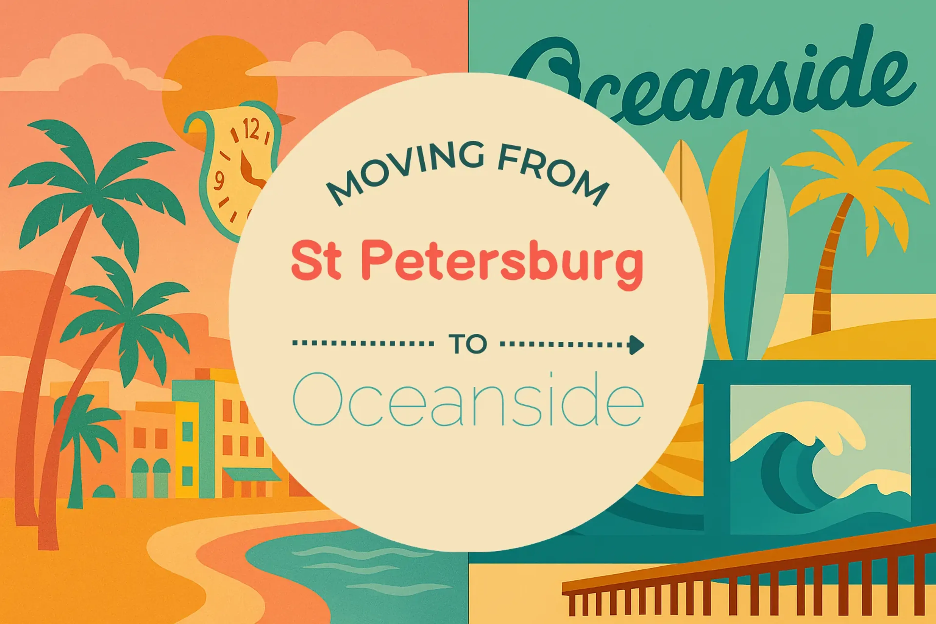 Side-by-side comparison of St. Petersburg to Oceanside moving companies