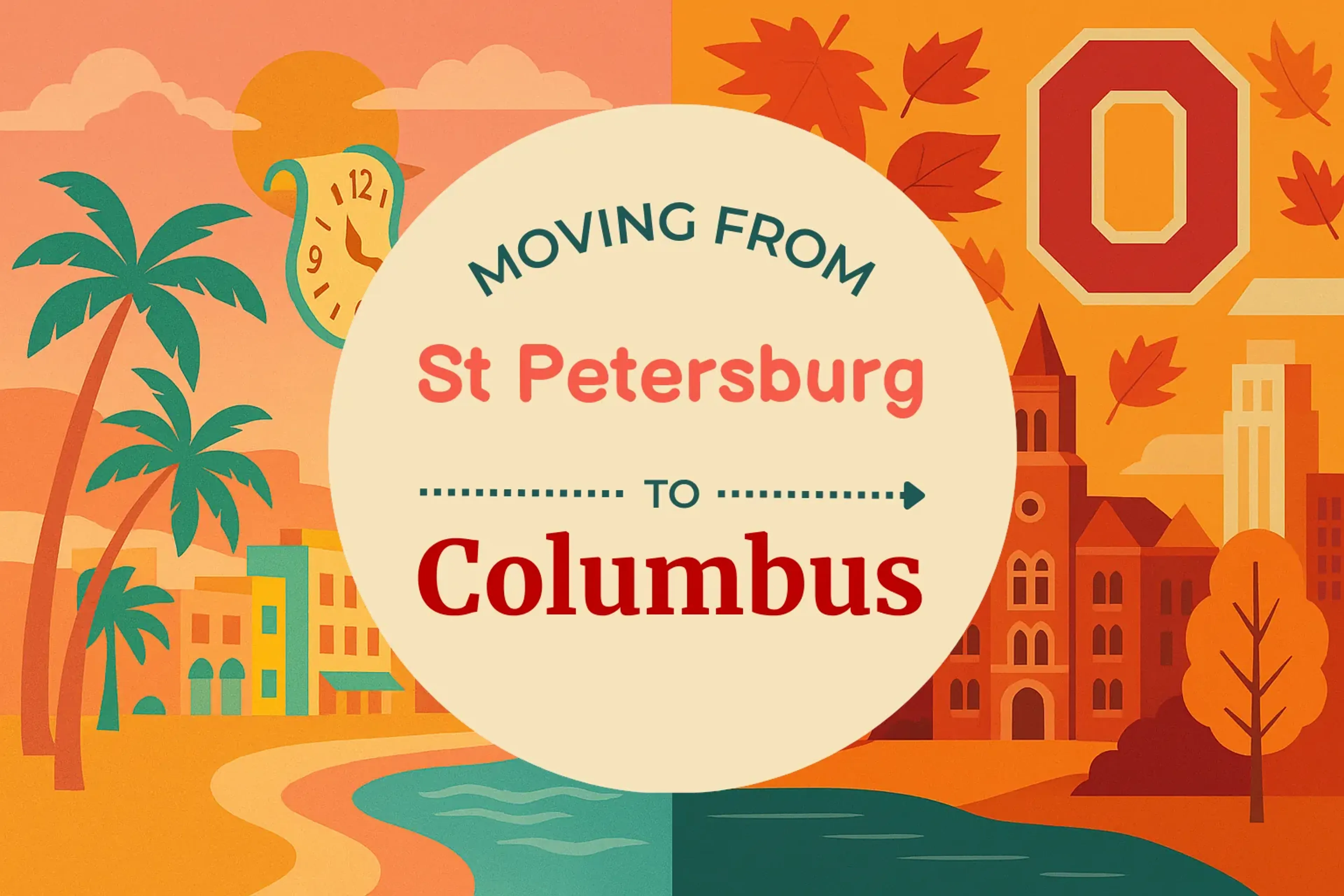 Side-by-side comparison of St. Petersburg to Columbus moving companies