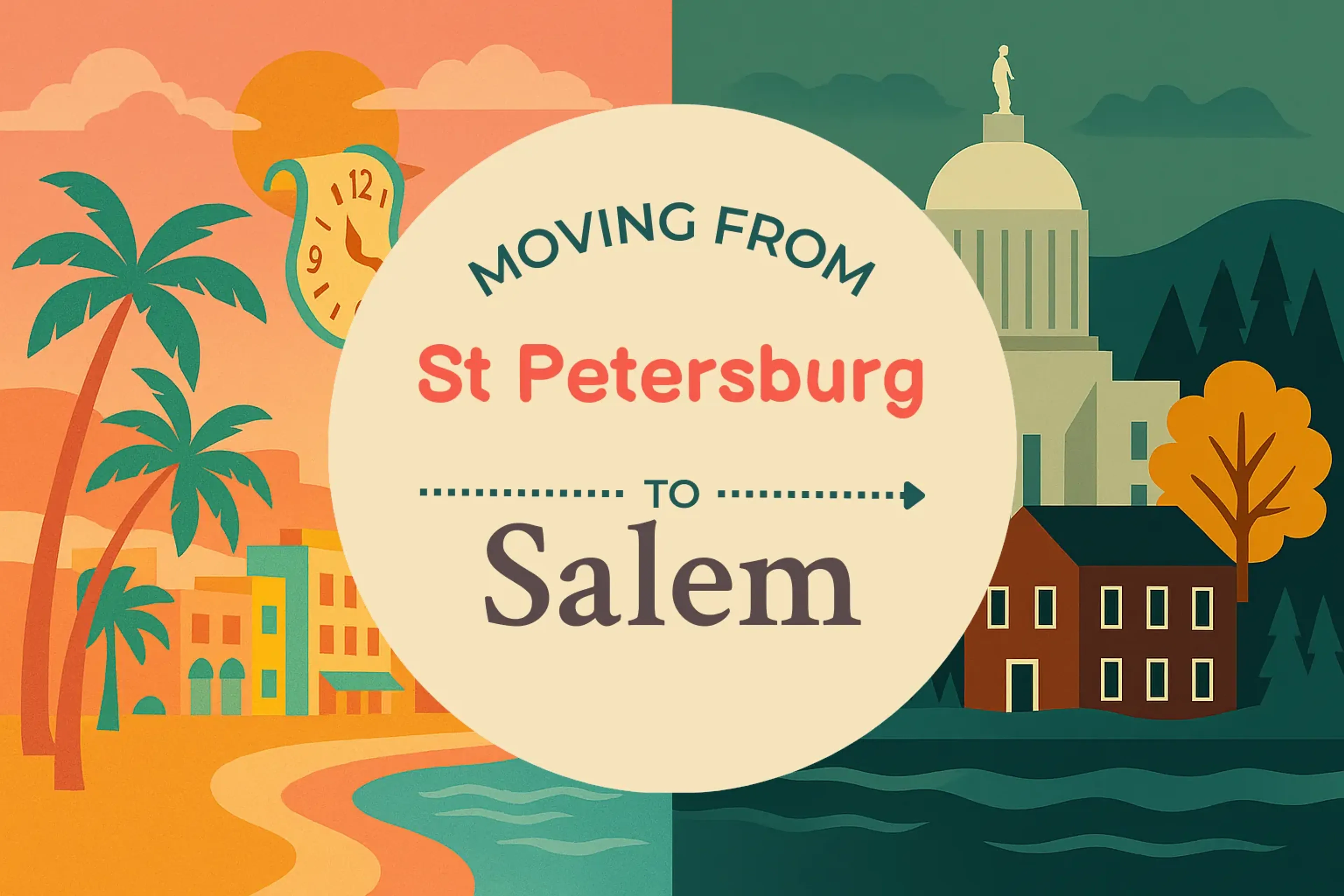 Side-by-side comparison of St. Petersburg to Salem moving companies